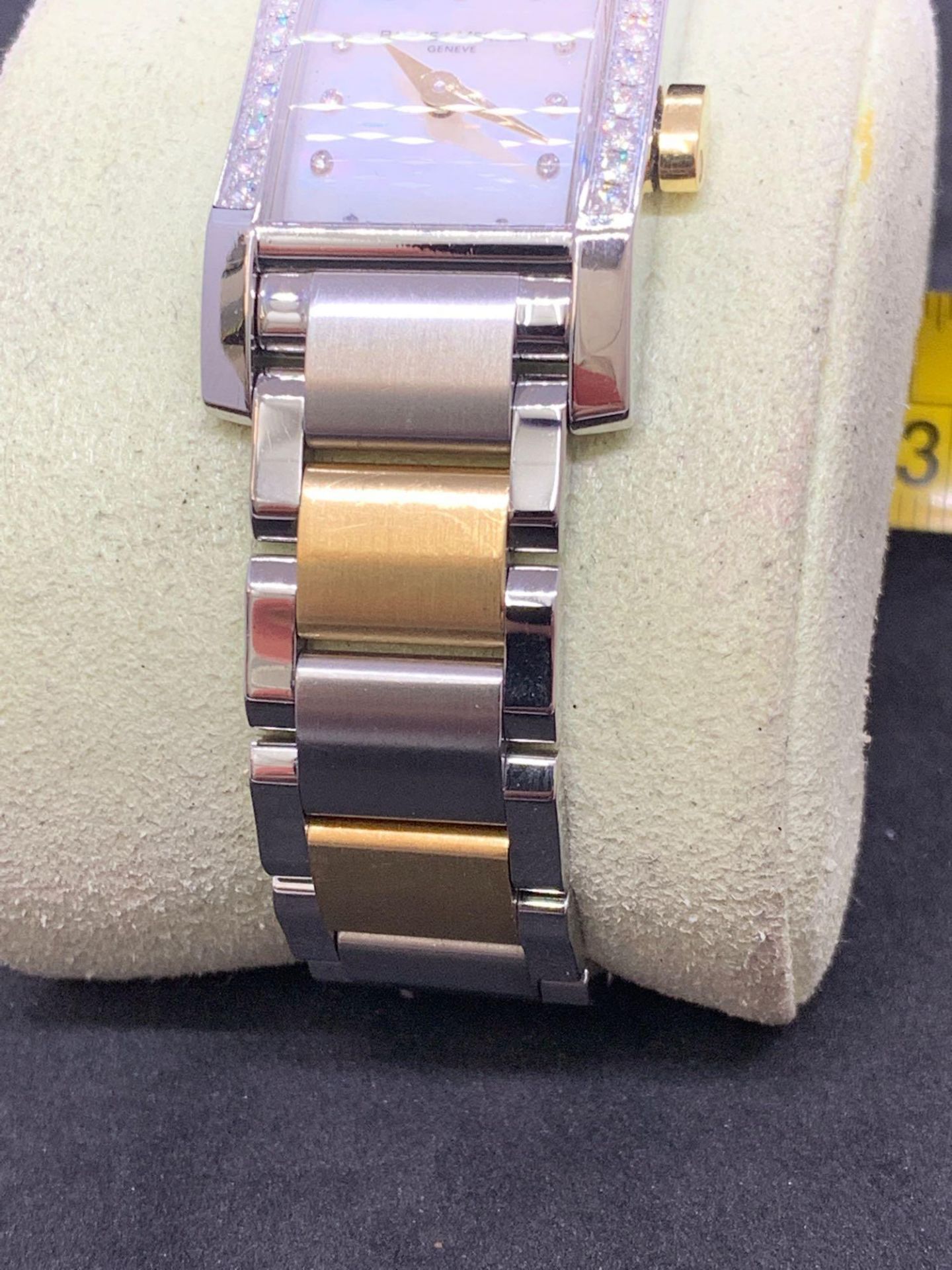 Baume & Mercier Steel & Gold Diamond Set watch 25mm to crown - Image 3 of 6