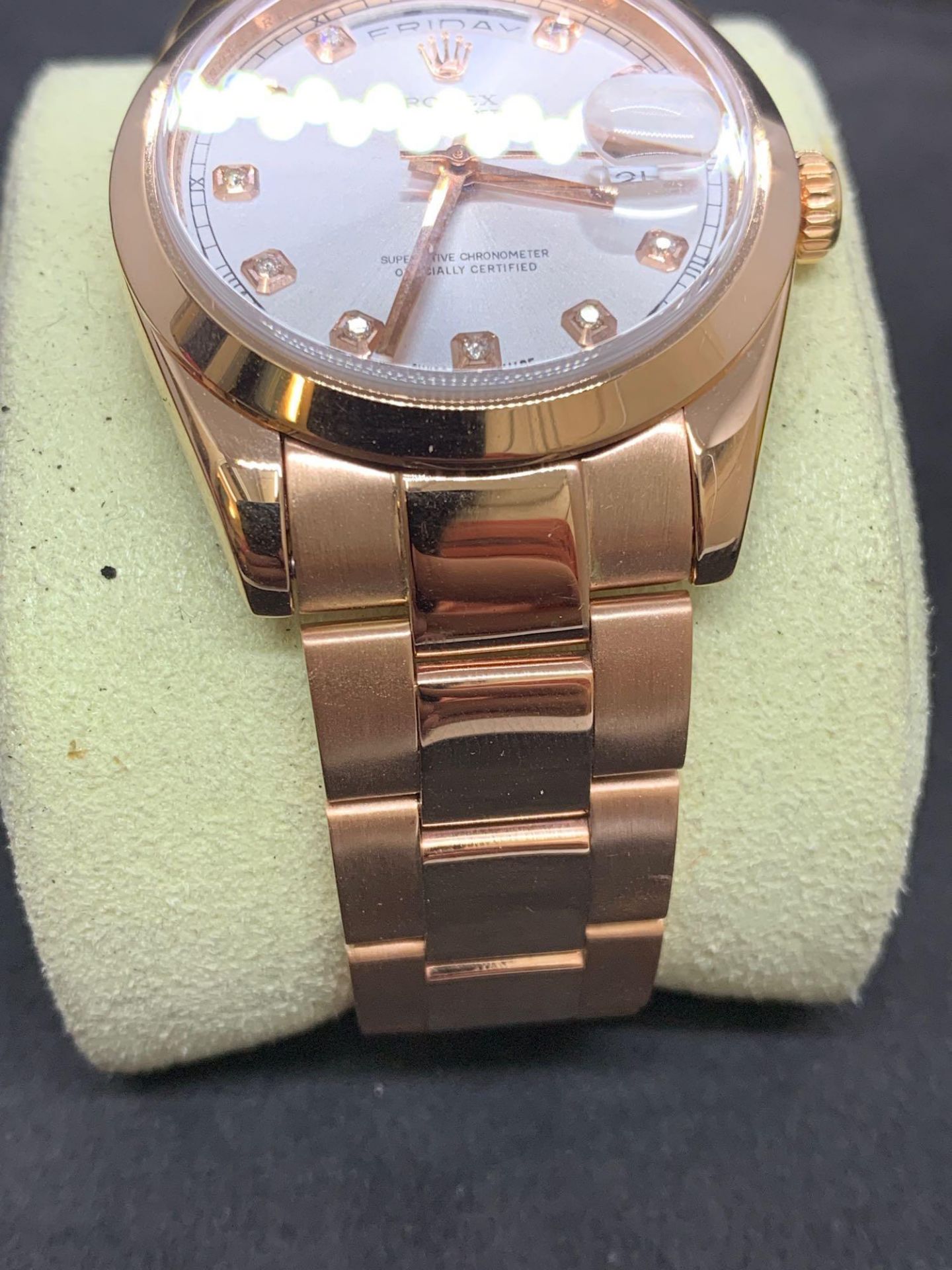 Solid 18ct rose gold watch Marked Rolex fitted with genuine Rolex movement - Image 2 of 18