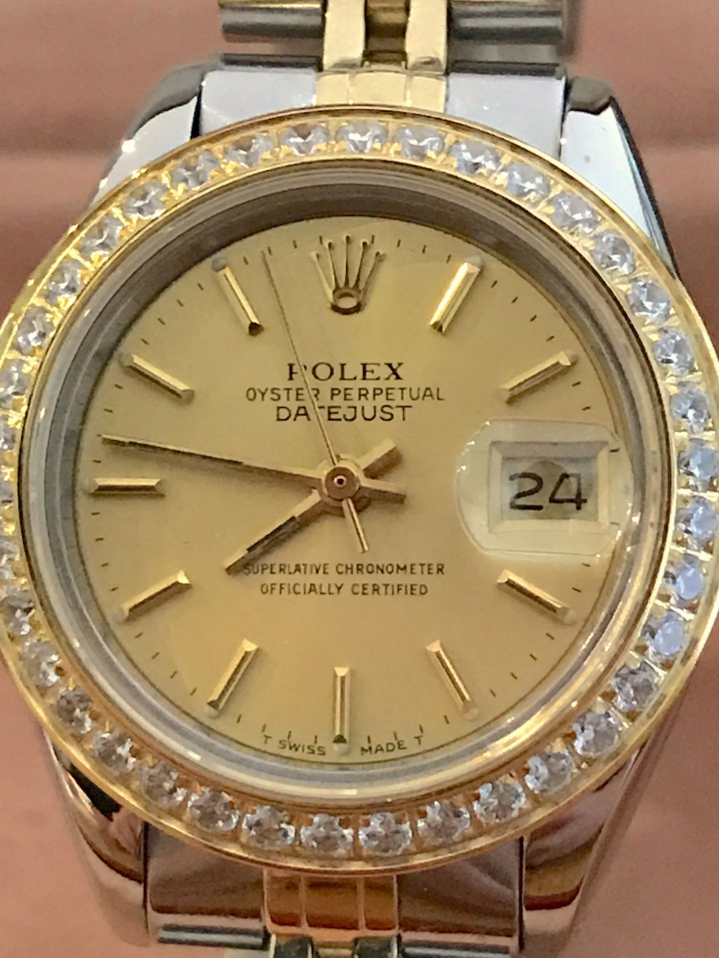 Stainless Steel & Yellow Gold Rolex Datejust Watch (Champagne Dial) - Image 8 of 9