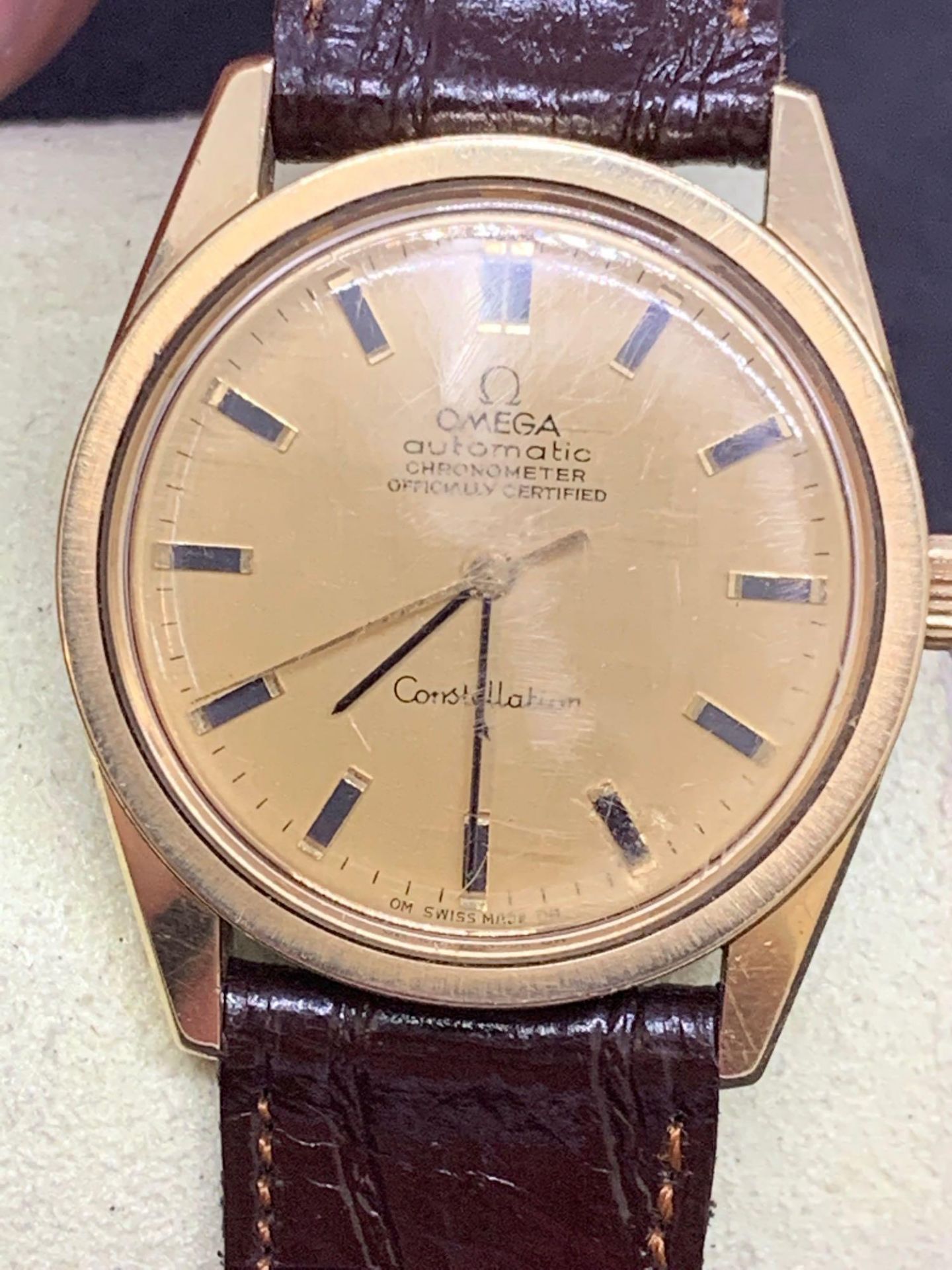 Gents Omega constellation automatic watch approximately 35 mm