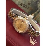 Stainless Steel & Yellow Gold Rolex Datejust Watch (Champagne Dial)