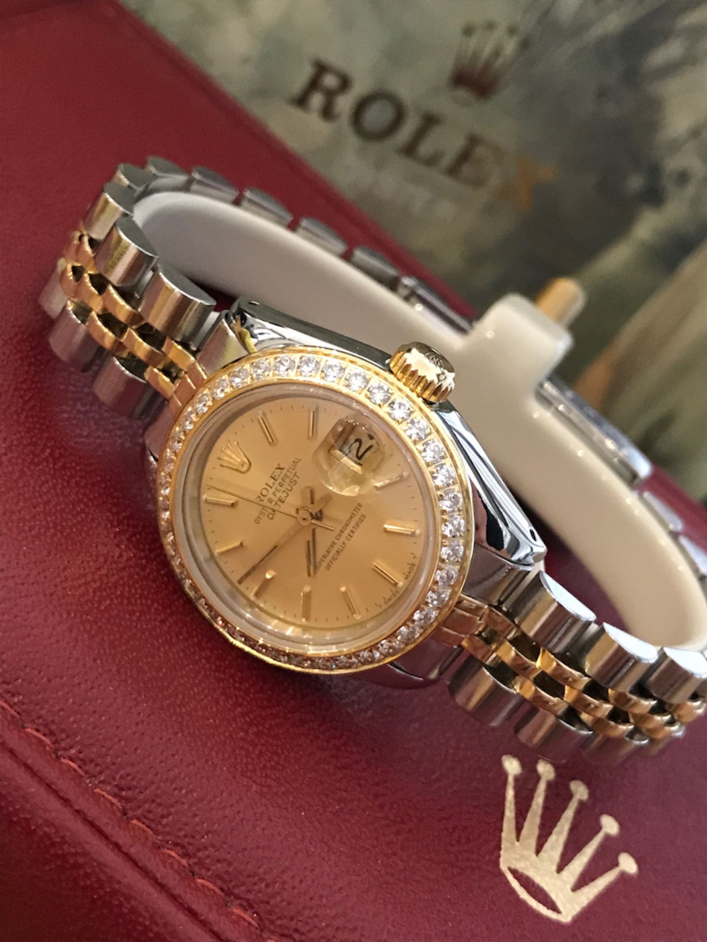 Stainless Steel & Yellow Gold Rolex Datejust Watch (Champagne Dial)