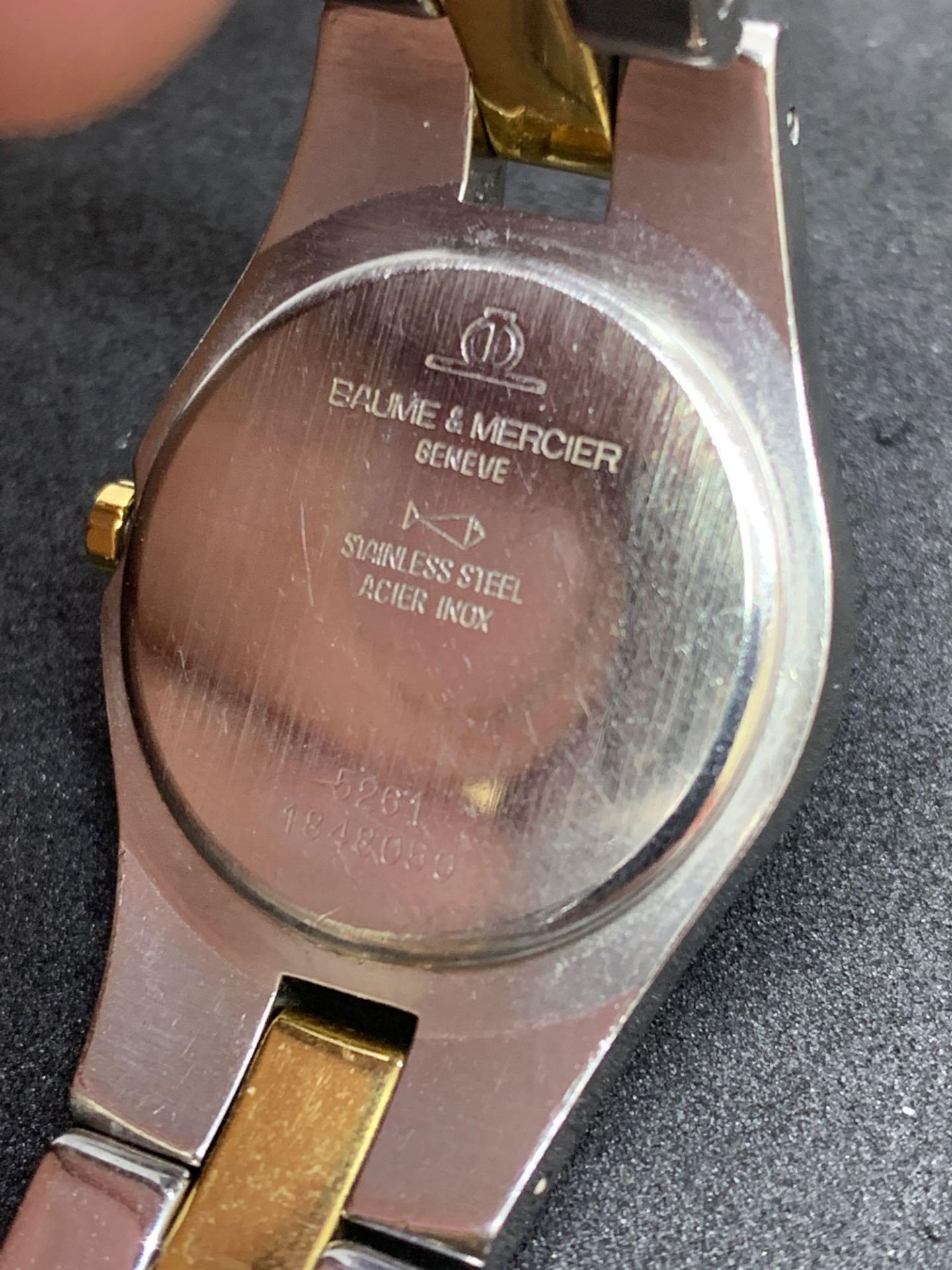 Baume & Mercier Steel and Yellow Metal ladies watch - Image 5 of 5