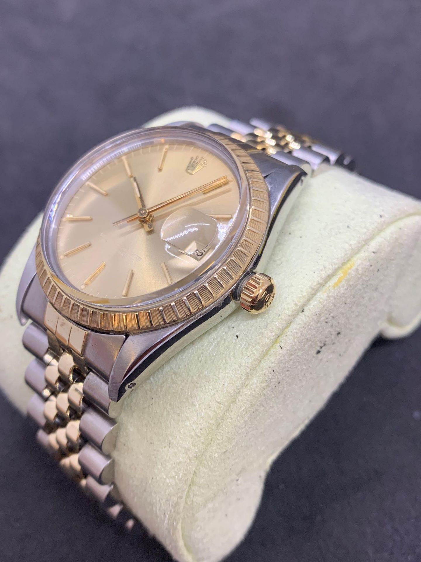 Rolex stainless steel and gold 36 mm oyster perpetual date Gents watch Jubilee bracelet - Image 2 of 7