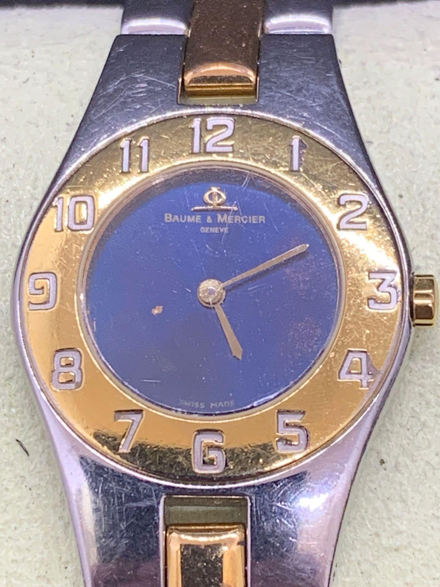 Baume & Mercier Steel and Yellow Metal ladies watch - Image 3 of 5