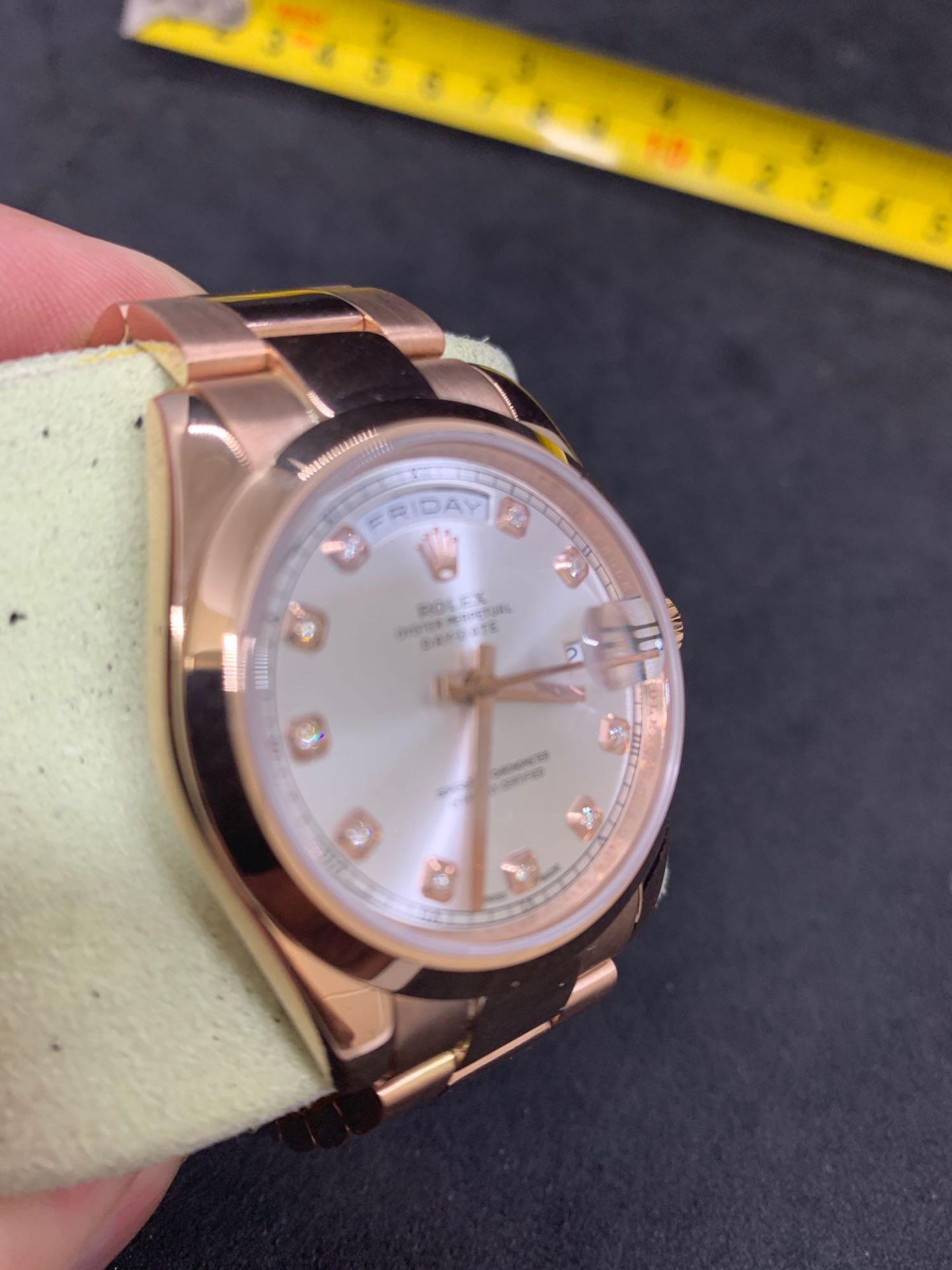 Solid 18ct rose gold watch Marked Rolex fitted with genuine Rolex movement - Image 15 of 18