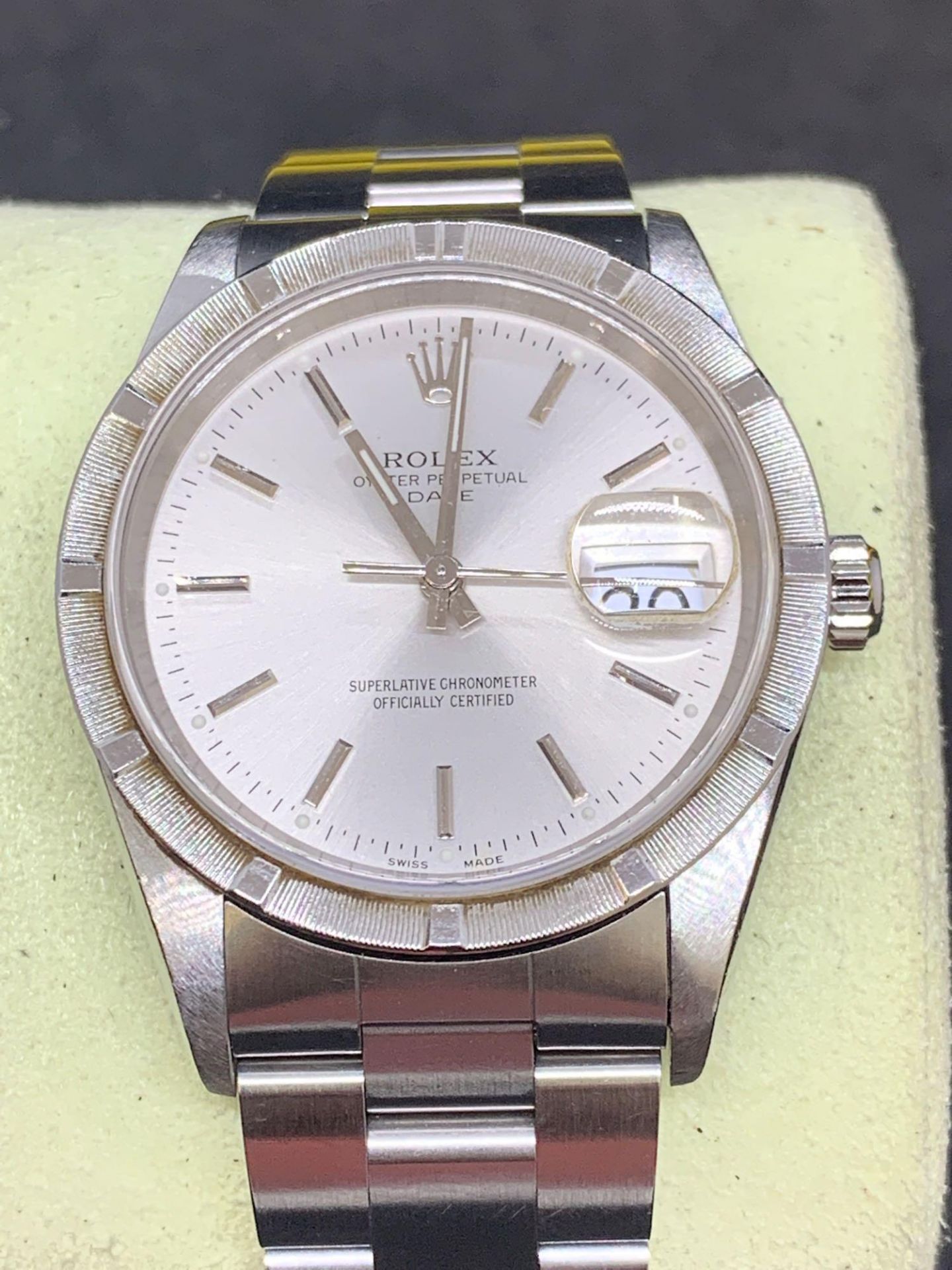 Rolex gents 36 mm date stainless steel watch - Image 2 of 6