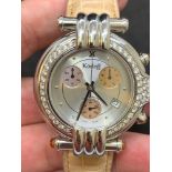 Korloft Chrono Diamond Set watch Approx. 45mm