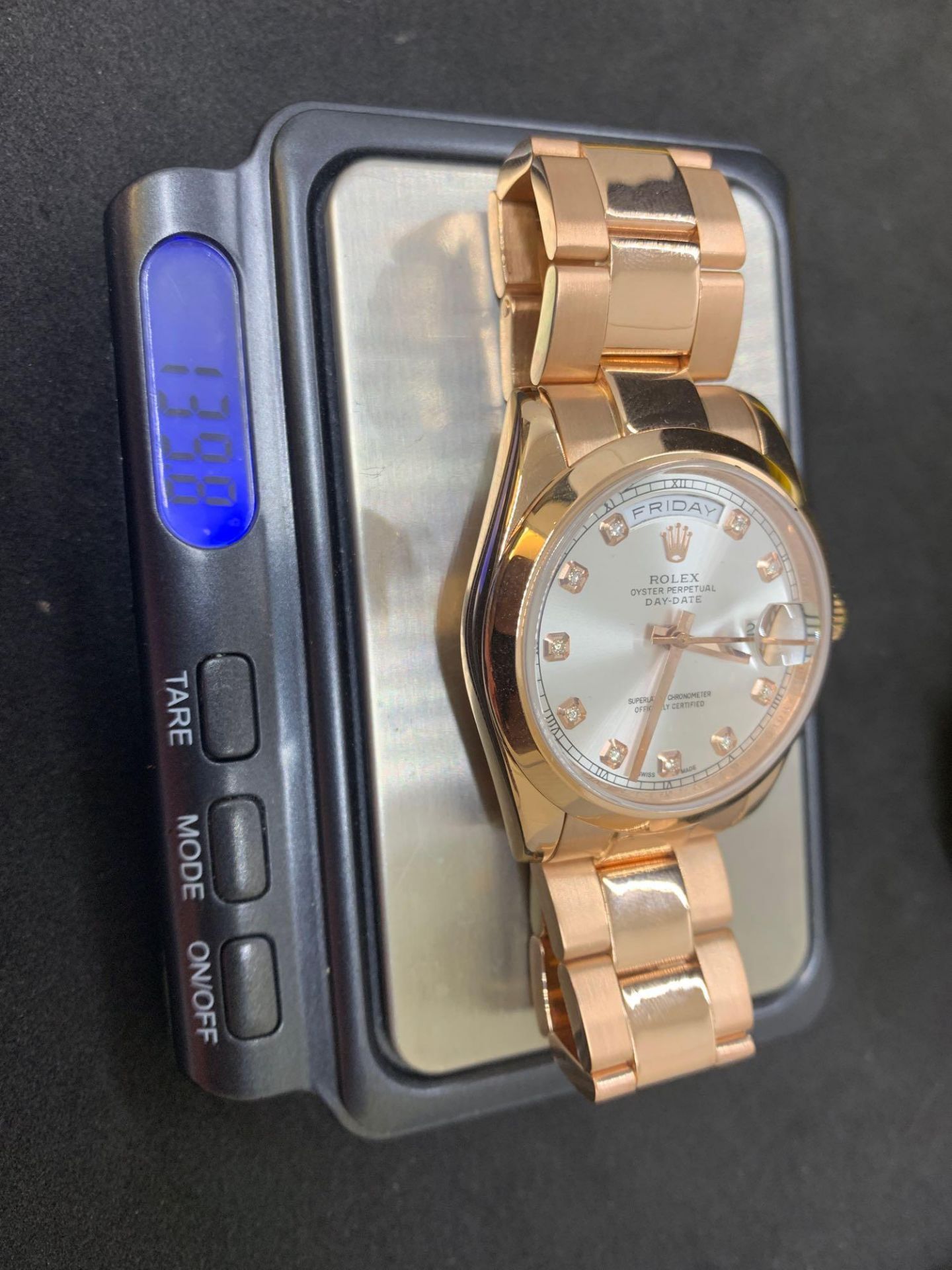 Solid 18ct rose gold watch Marked Rolex fitted with genuine Rolex movement - Image 16 of 18