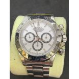 Rolex Daytona chronograph stainless steel watch We believe Dial and chrono pushers maybe aftermarket