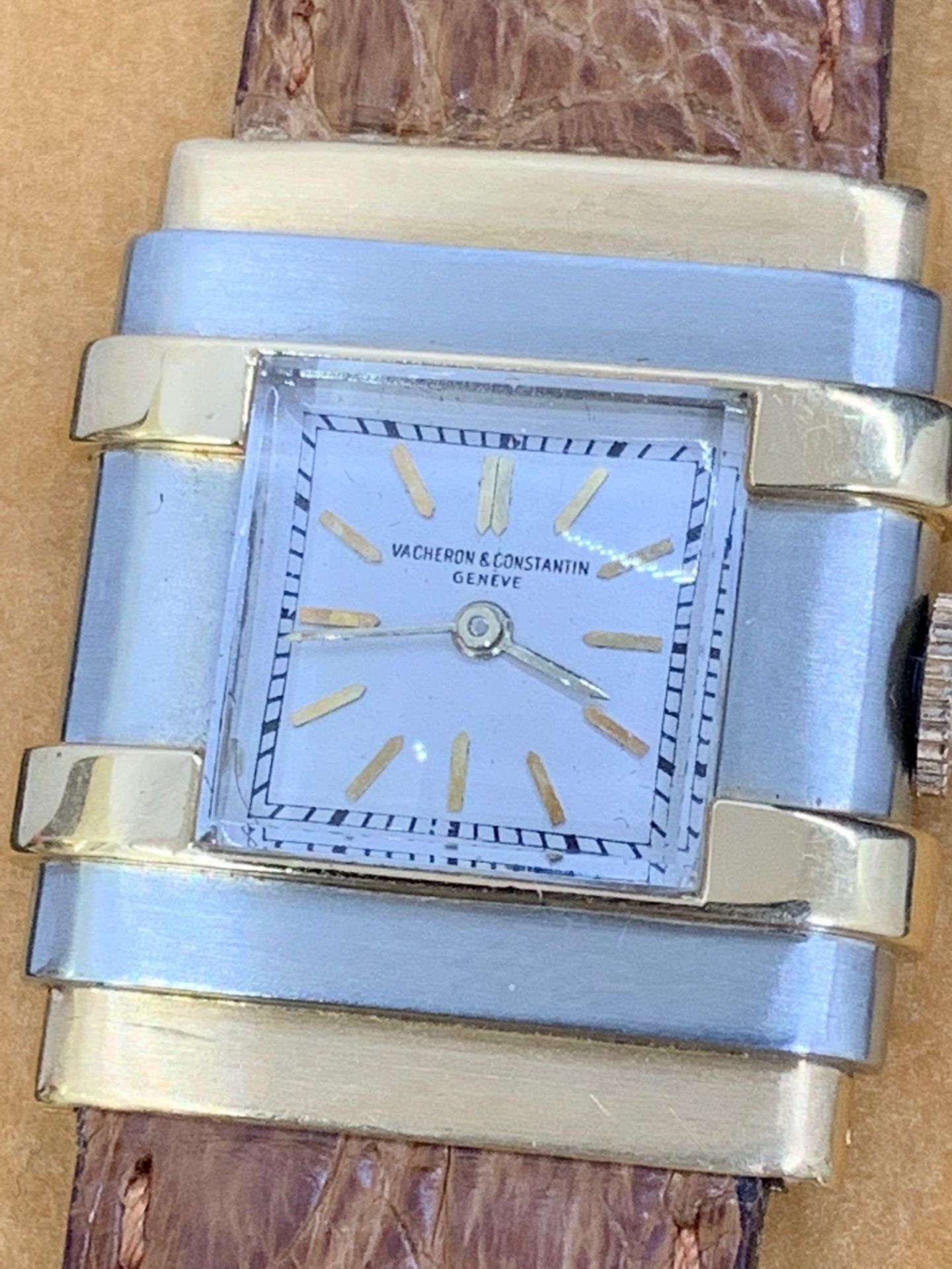 Vacheron & Constantin Gold Coloured Watch Tested as 18ct Gold Movement & Caseback Unsigned - Image 3 of 9