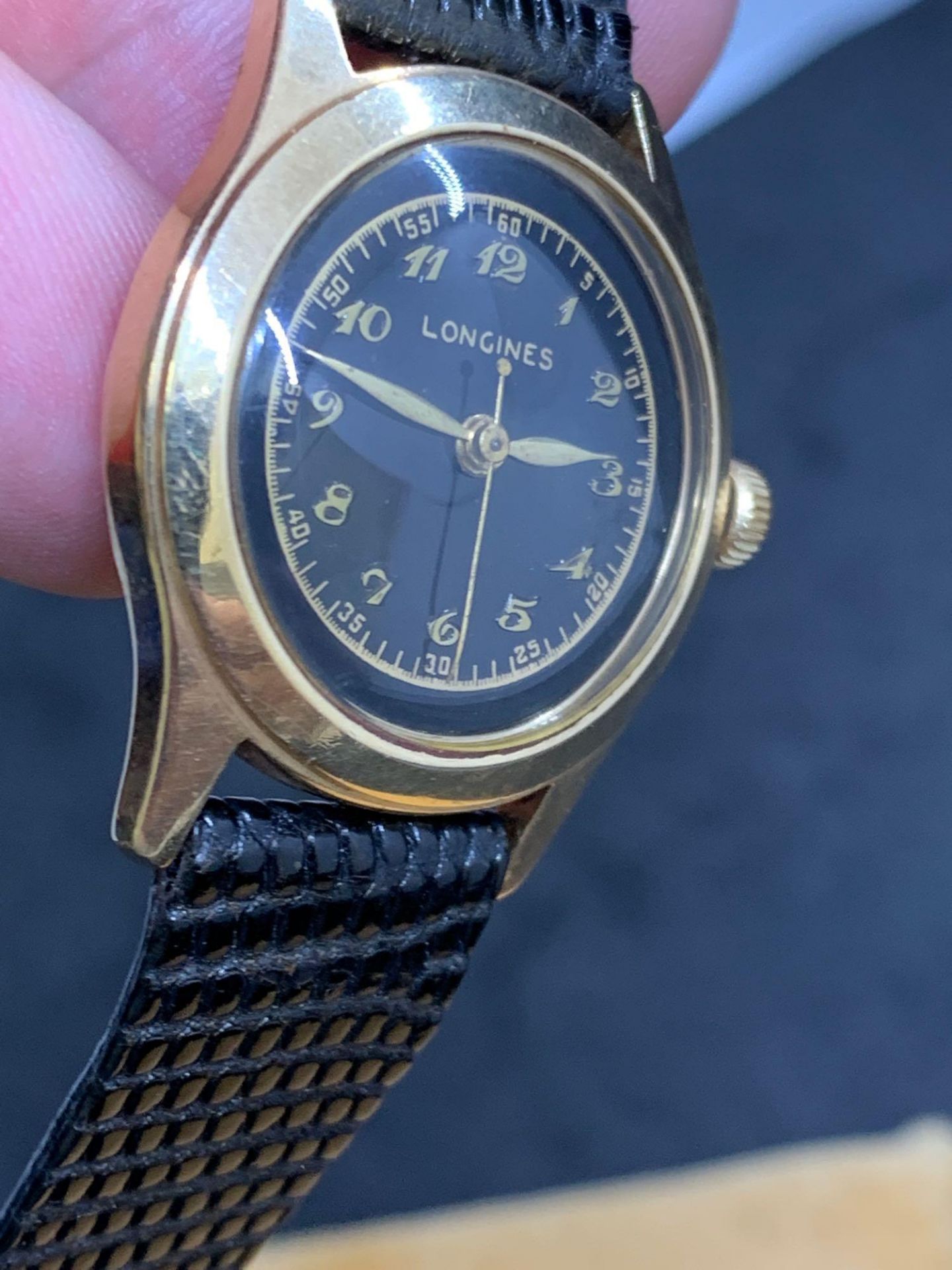 32mm 14k Gold Longines watch Manual wind Screw back - Image 3 of 5