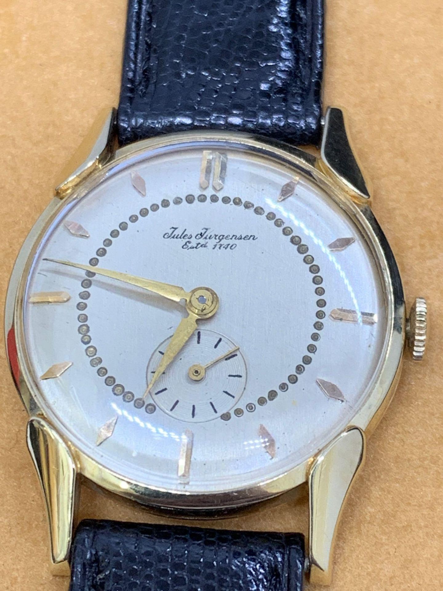 Jules Jerghensen 14ct Gold Watch - Image 2 of 6