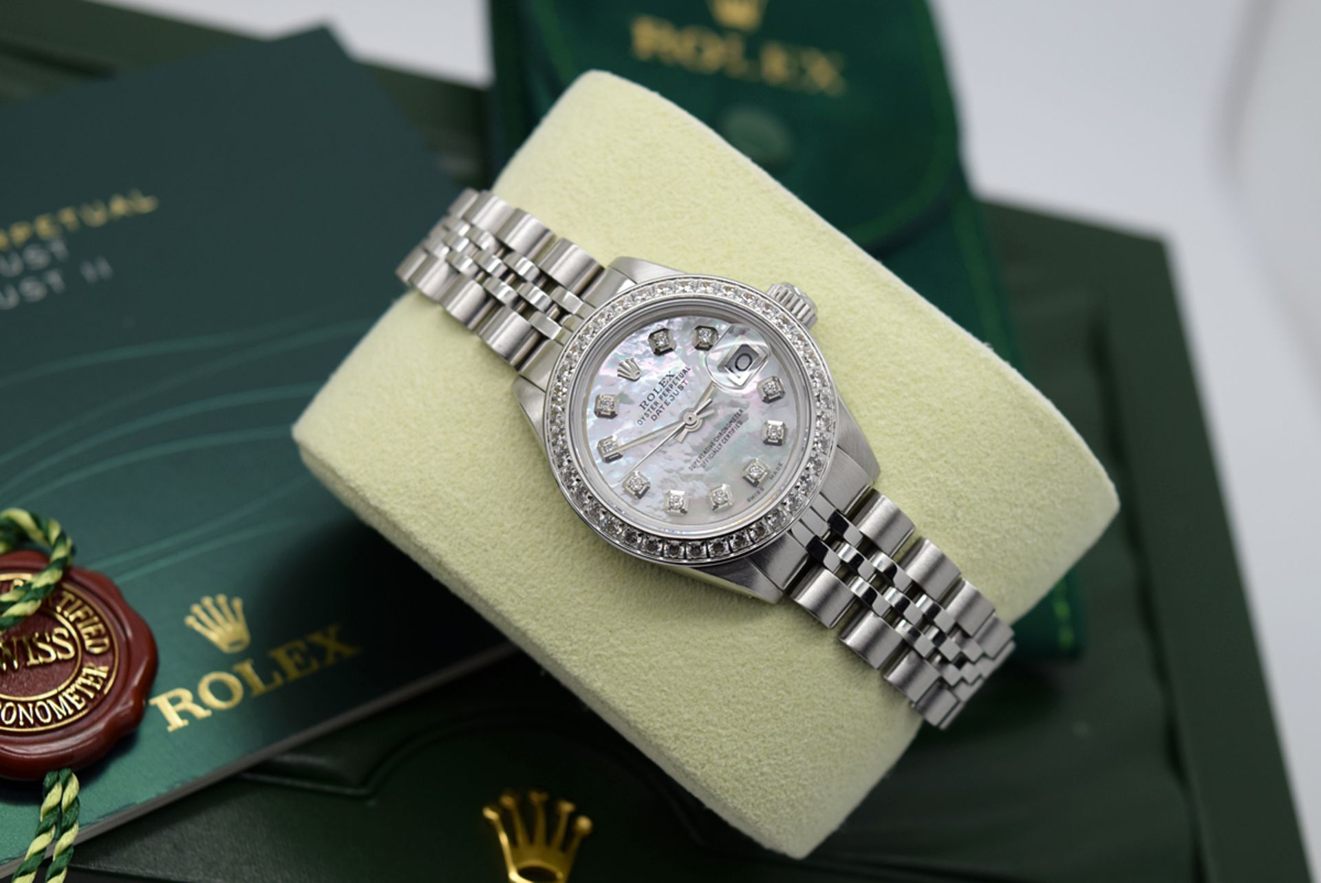 *STUNNING* ROLEX LADY DATEJUST - STAINLESS STEEL, DIAMOND MOP DIAL - Image 7 of 10