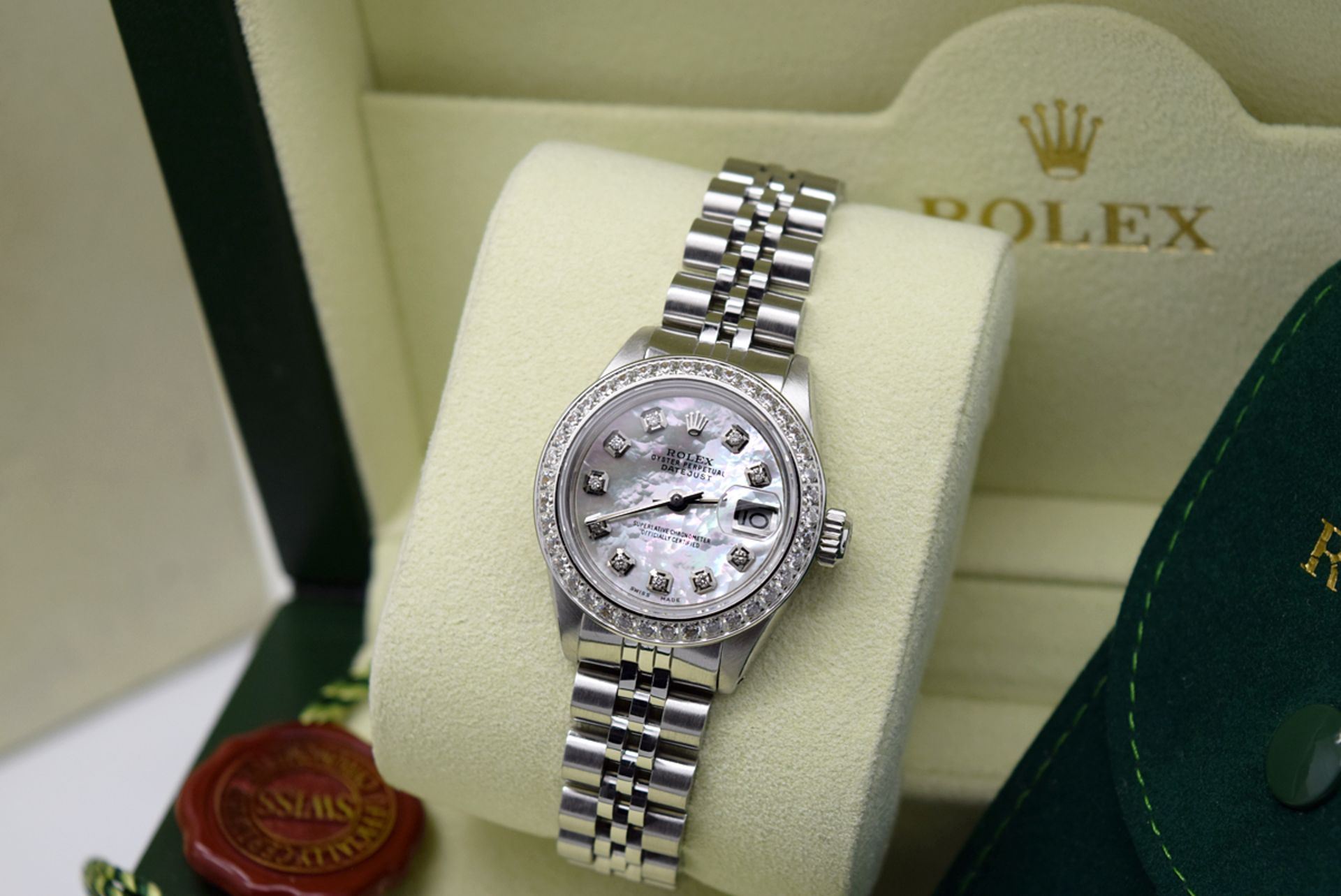 *STUNNING* ROLEX LADY DATEJUST - STAINLESS STEEL, DIAMOND MOP DIAL - Image 6 of 10