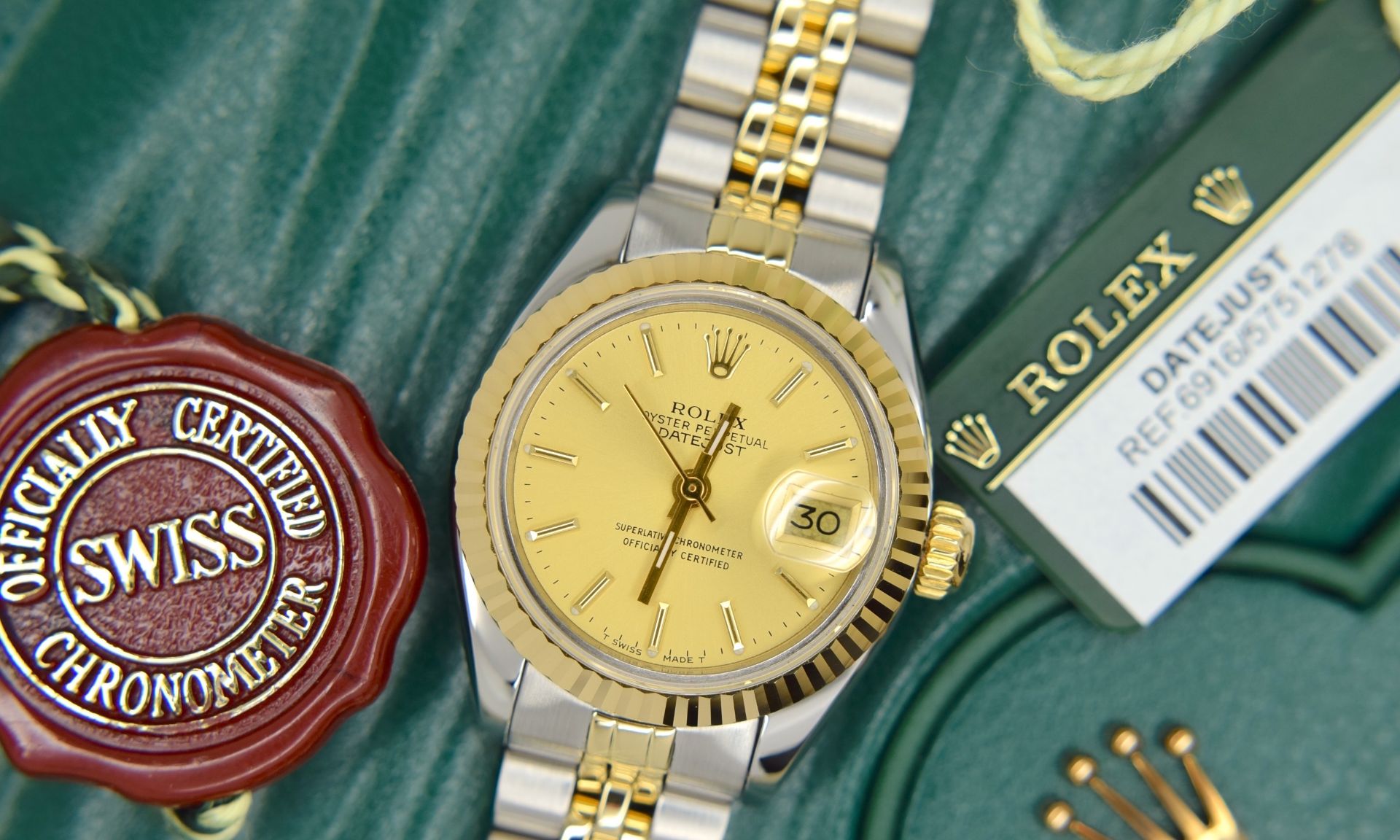 Stunning Rolex Datejust - Bimetal / Champagne Dial (Box, tags etc.) - Image 2 of 7