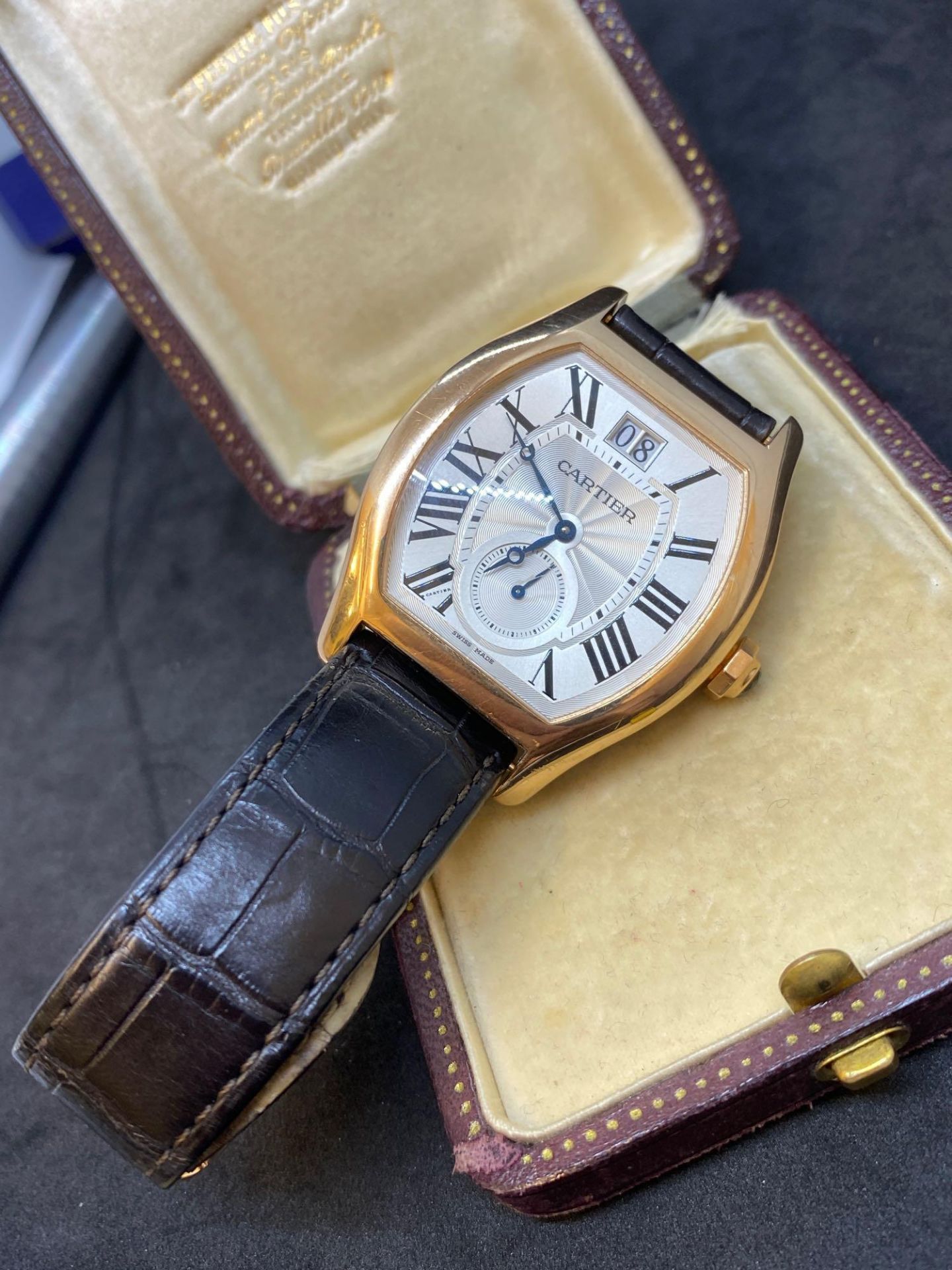 18ct Rose Gold Cartier Automatic Watch