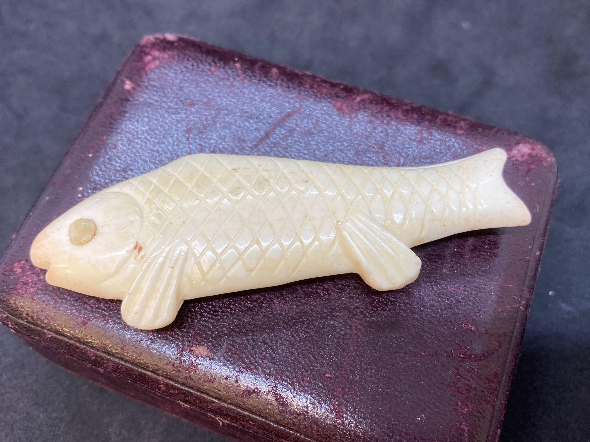 RARE Erotic Carved Bone Fish item - Erotica interest