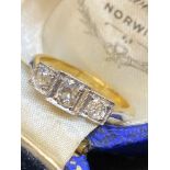 18ct & Platinum 3 Stone Diamond Ring