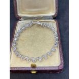 18ct White Gold Spiral Diamond Bracelet - 1.03ct Diamonds G/VS-SI - 16.8 Grams