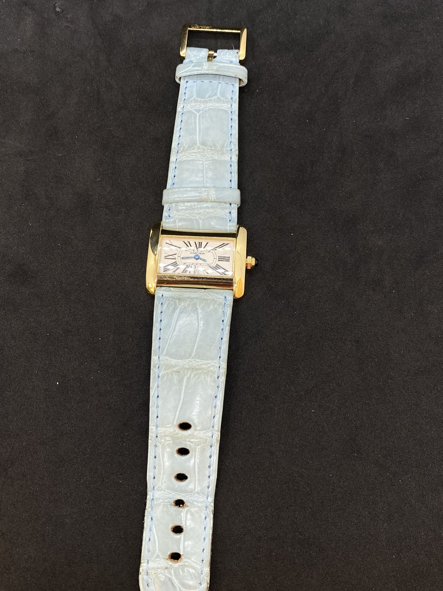 18ct GOLD CARTIER 2801 WATCH - Image 6 of 11