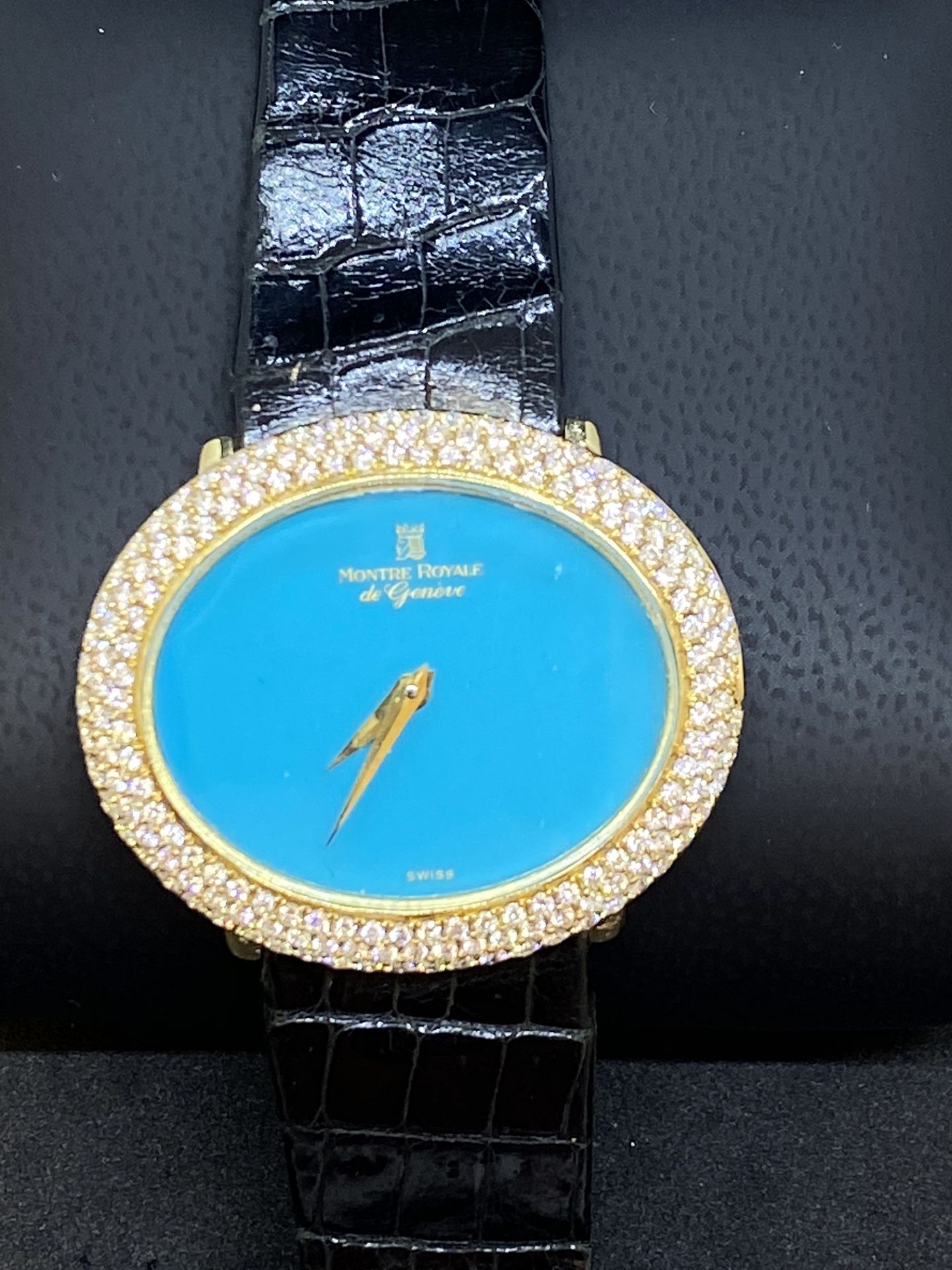 18ct GOLD MONTRE ROYAL LADIES WATCH SET WITH APPROX 4.00cts G/VVS - Image 3 of 9