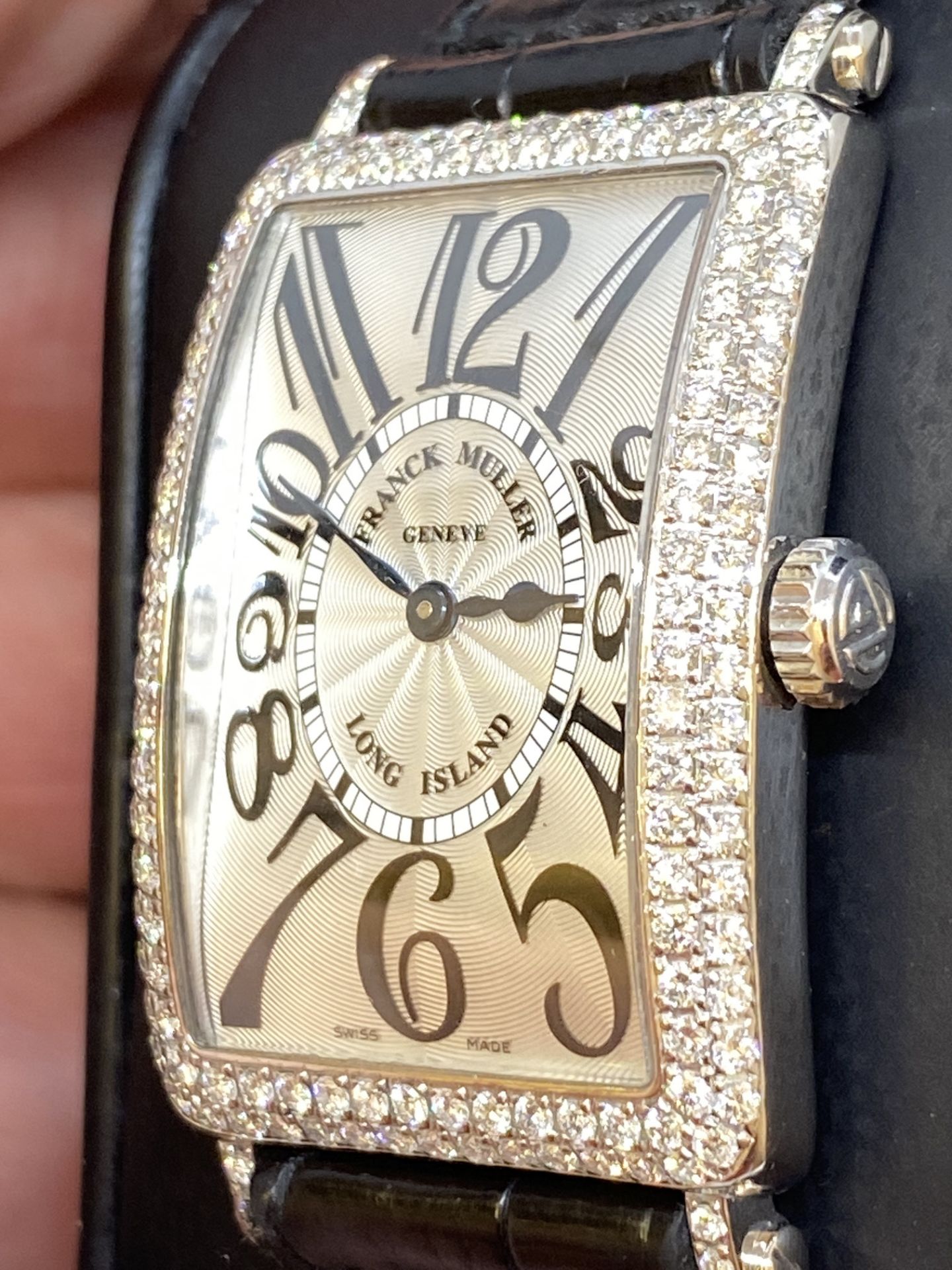 18ct GOLD FRANCK MULLER DIAMOND SET WATCH - Image 3 of 13