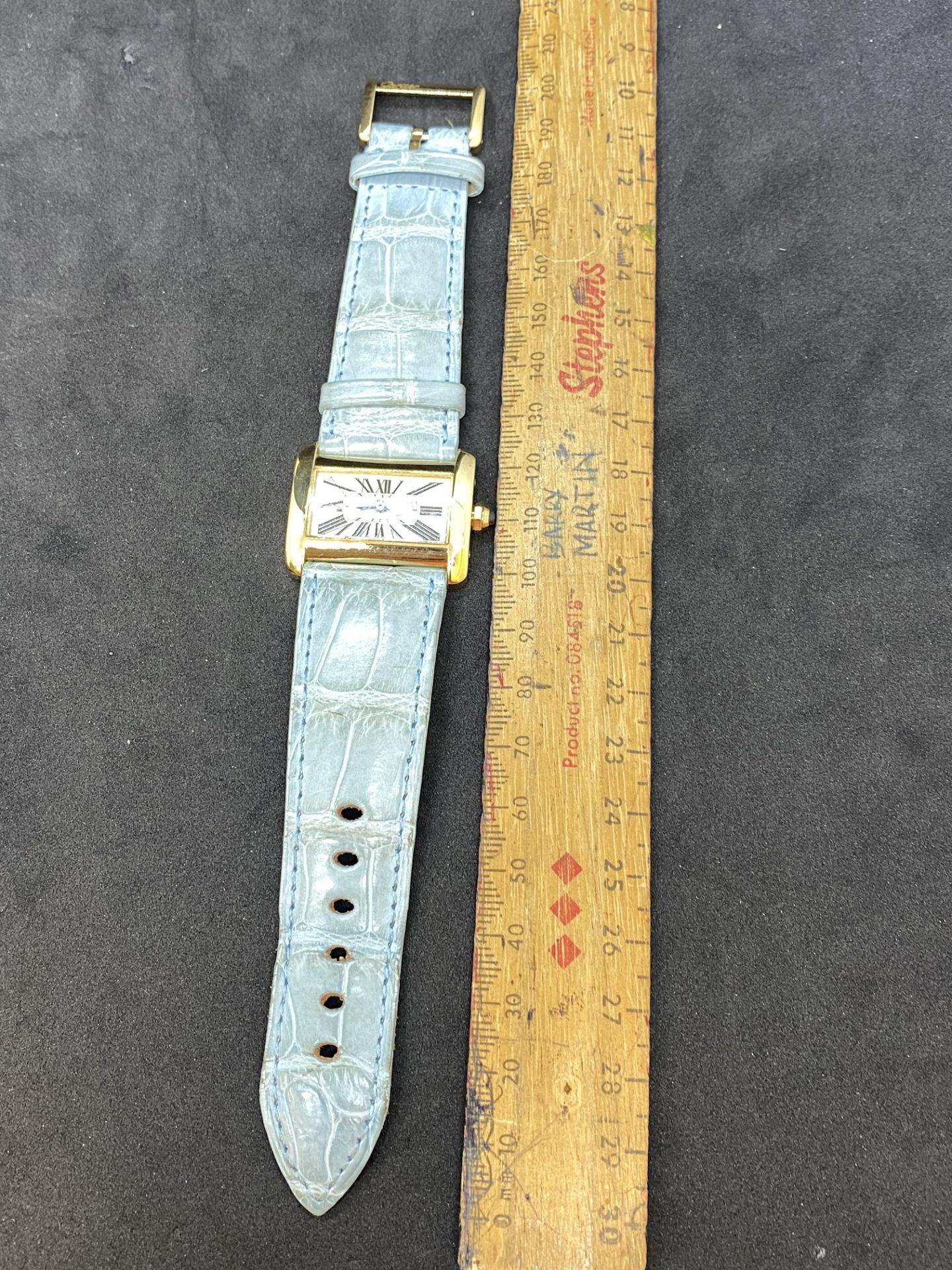 18ct GOLD CARTIER 2801 WATCH - Image 8 of 11