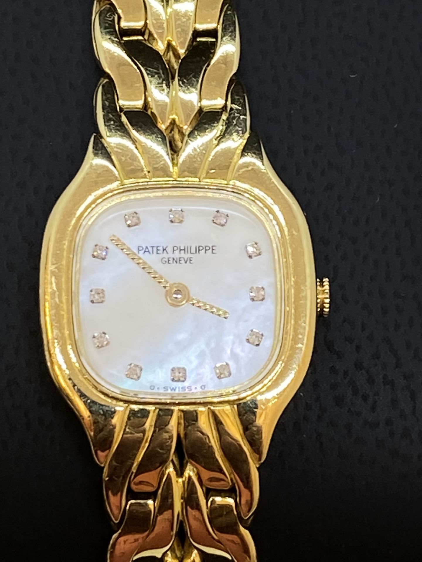 LADIES 18ct GOLD PATEK PHILIPPE WATCH - DIAMOND DIAL- FAB WATCH - Image 3 of 13