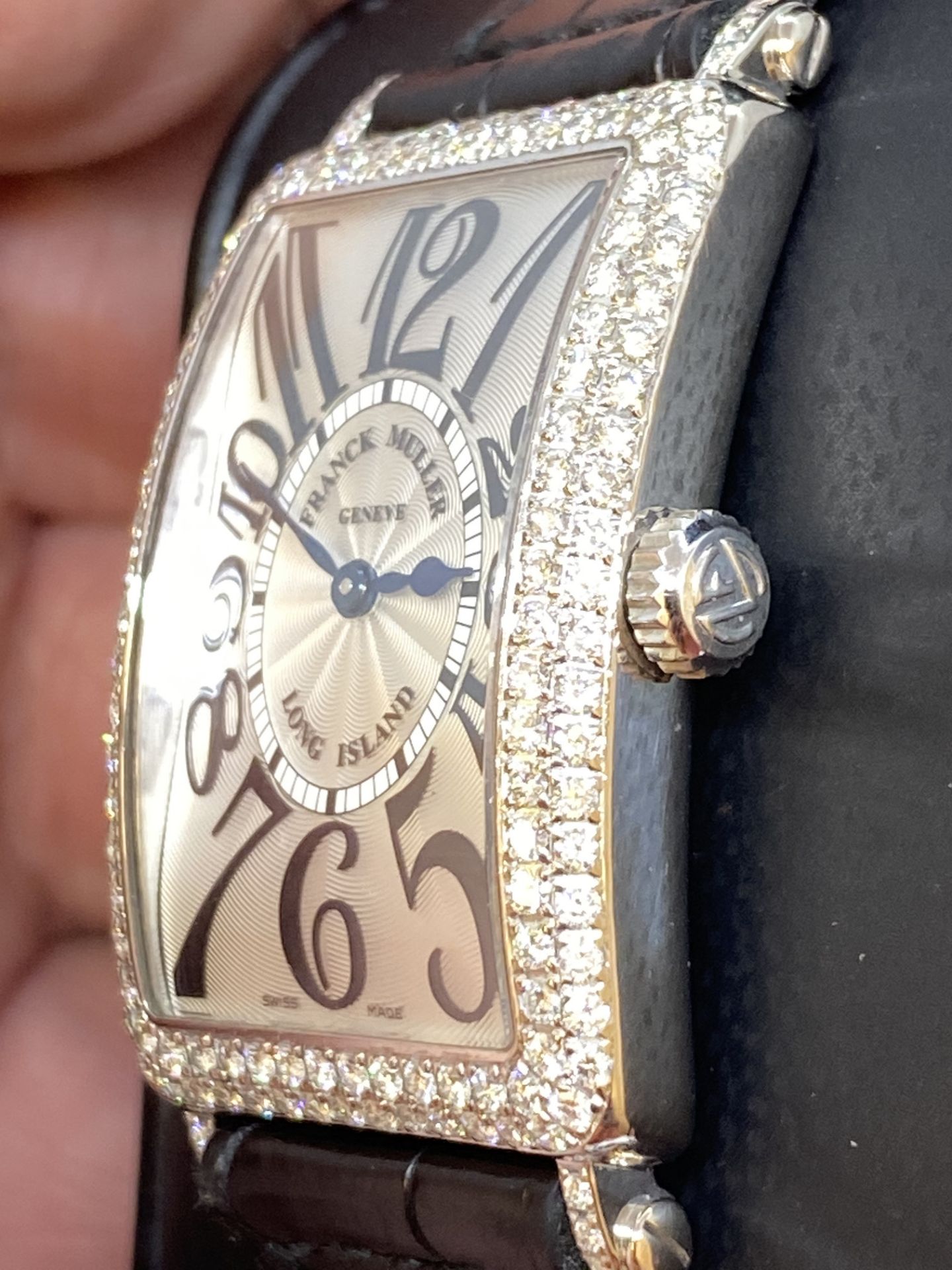 18ct GOLD FRANCK MULLER DIAMOND SET WATCH - Image 4 of 13