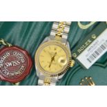 Stunning Rolex Datejust - Bimetal / Champagne Dial (Box, tags etc.)