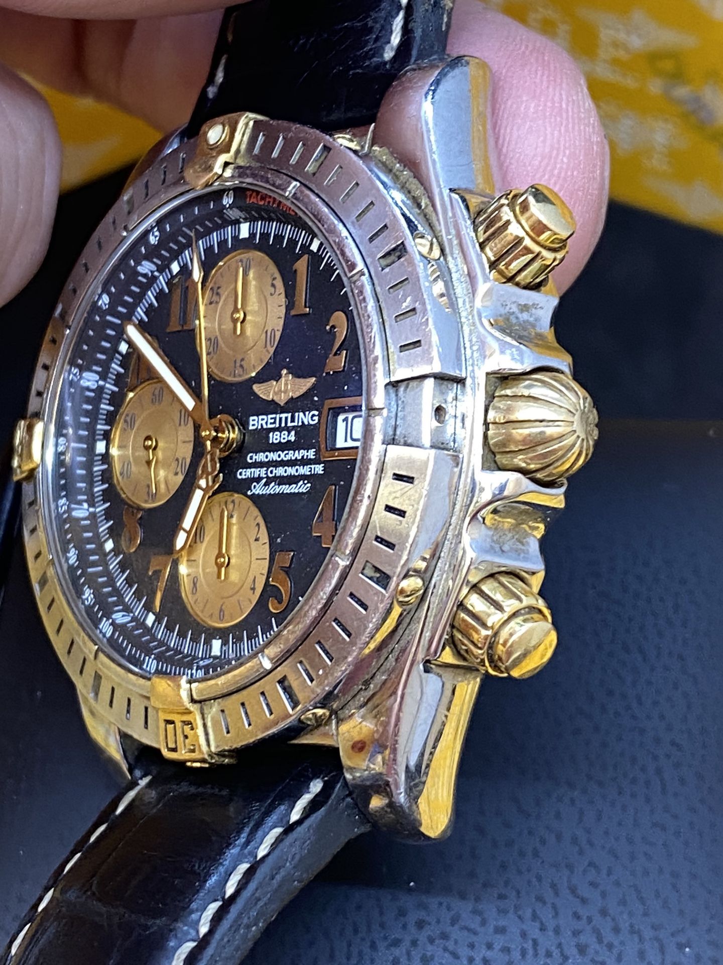 BREITLING STEEL & GOLD CHRONOGRAPH EVOLUTION WATCH B13356 WITH PAPERS - Image 11 of 14