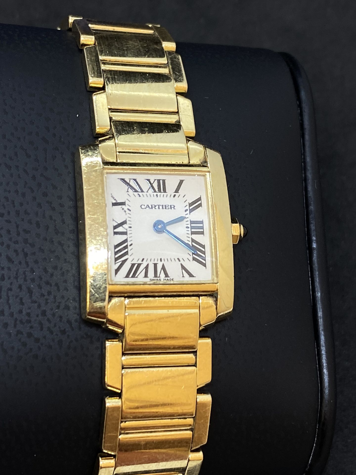 18ct GOLD CARTIER TANK FRANCAISE LADIES WATCH 2385 - Image 2 of 9