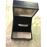 Beautiful 18ct Gold 1.1ct VS/ SI 7-Stone Half Eternity Diamond Ring