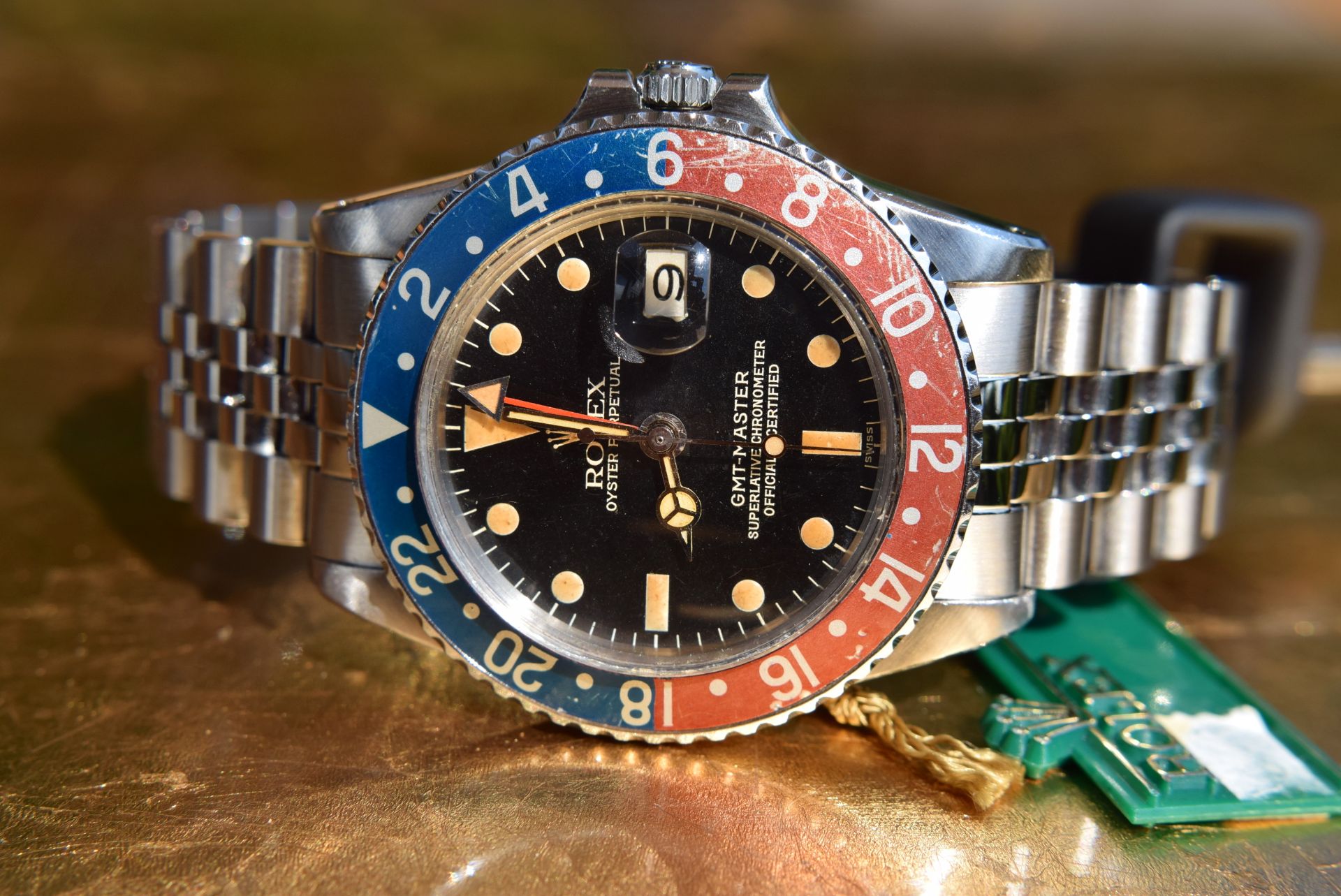 *Vintage* VERY RARE 1968 Rolex GMT Master Pepsi Ref. 1675 'Red Back, Fat Serif' - Image 21 of 30