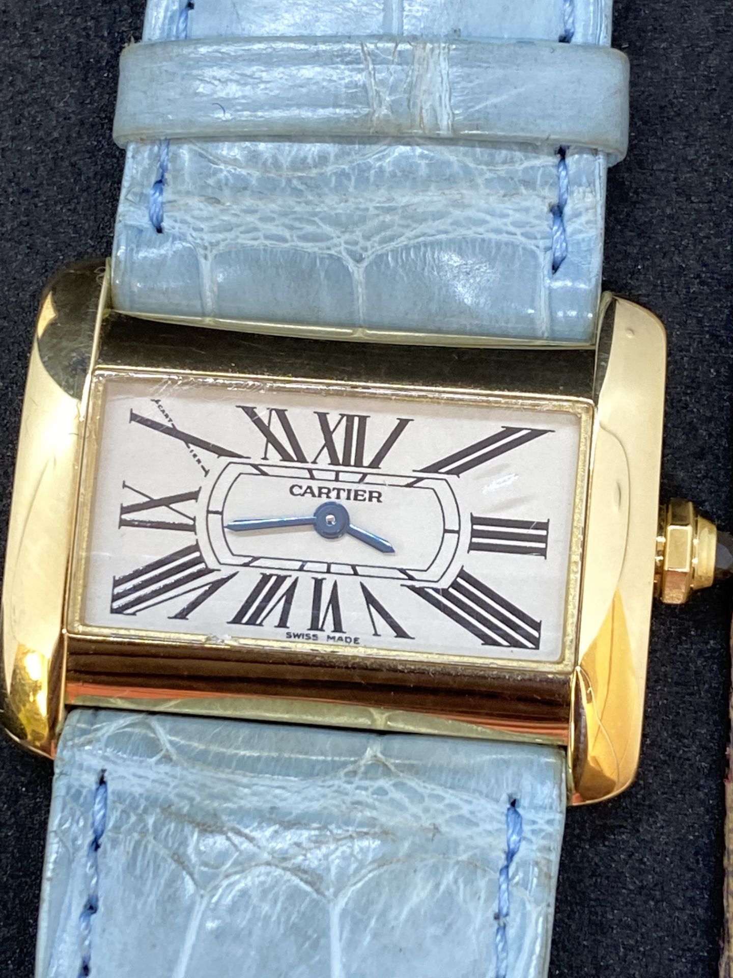 18ct GOLD CARTIER 2801 WATCH - Image 7 of 11