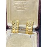 18ct GOLD EARRINGS - 27 GRAMS