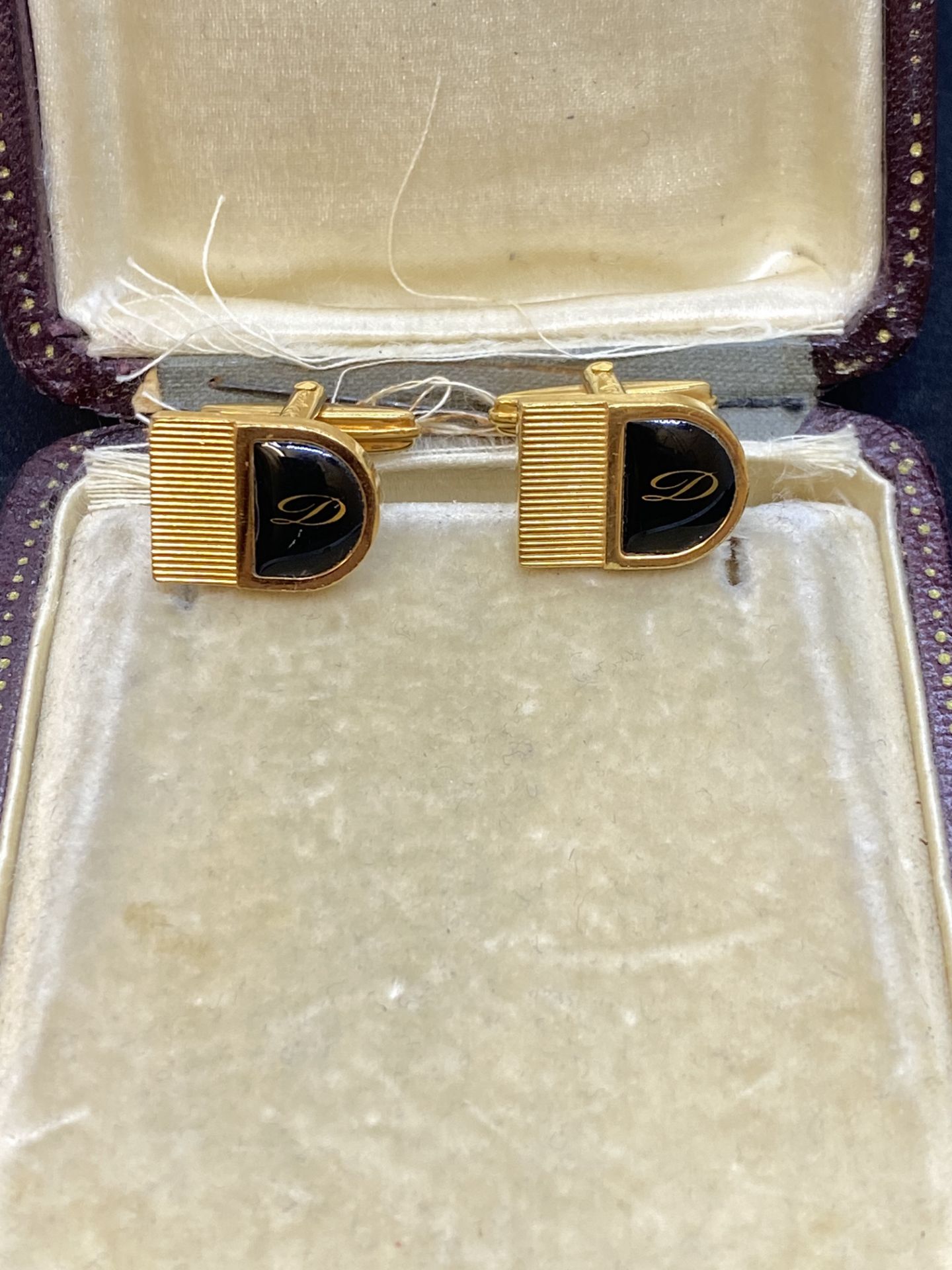 18ct GOLD DUPONT CUFFLINKS - 11 GRAMS