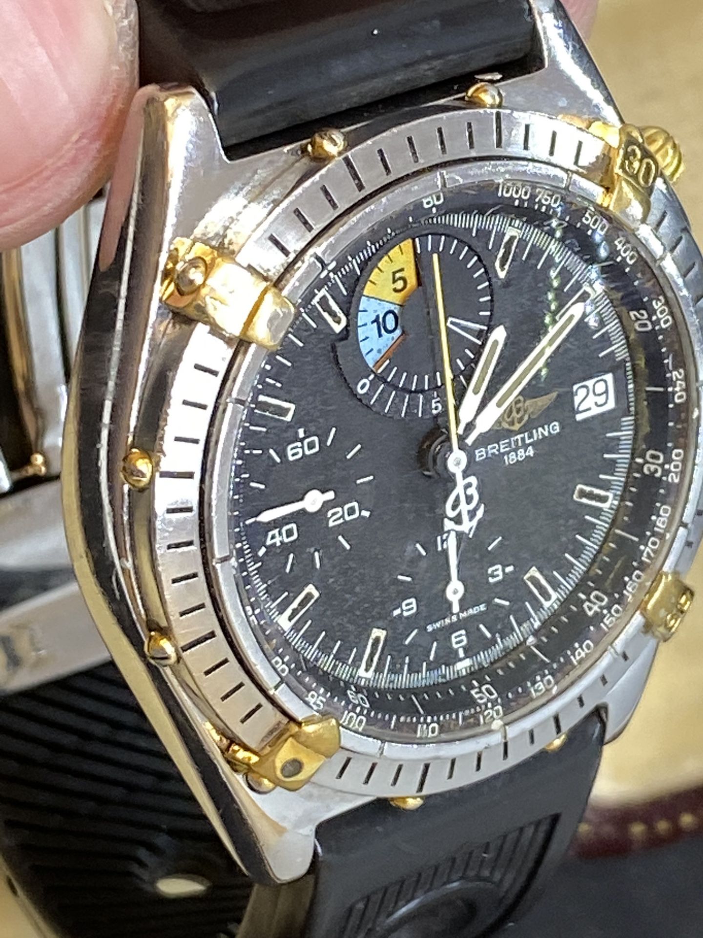 BREITLING STEEL & GOLD GENTS WATCH - Image 11 of 14