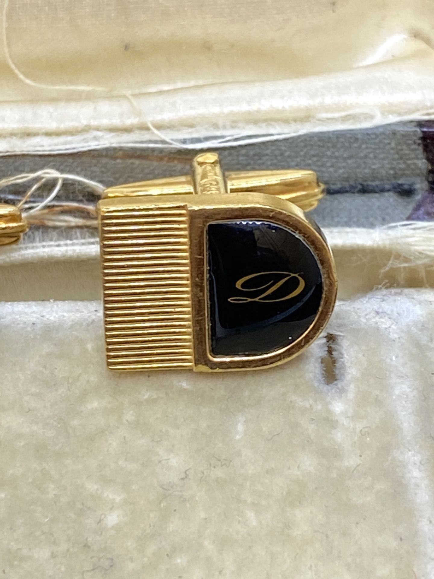 18ct GOLD DUPONT CUFFLINKS - 11 GRAMS - Image 2 of 5