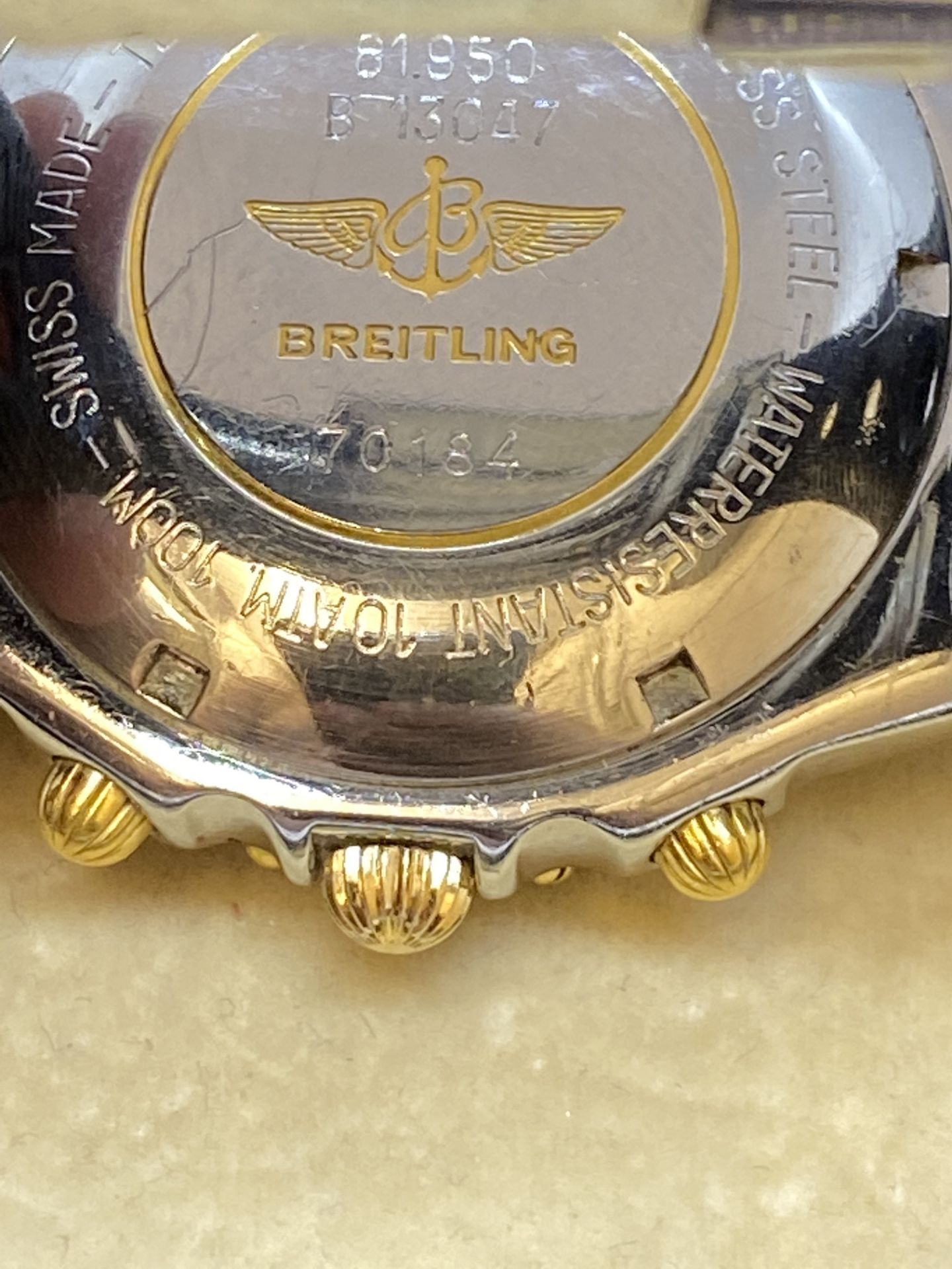 BREITLING STEEL & GOLD GENTS WATCH - Image 7 of 14