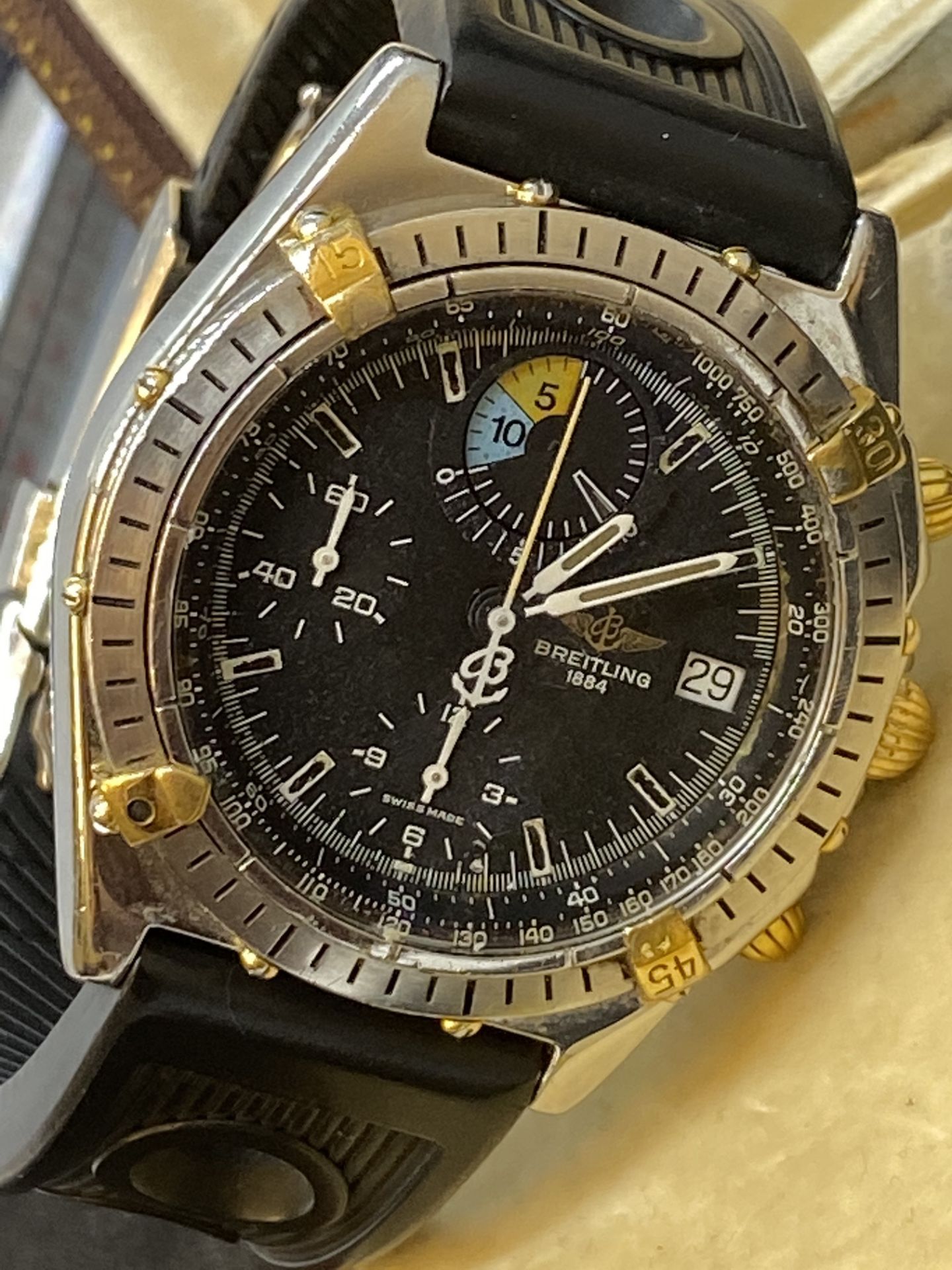 BREITLING STEEL & GOLD GENTS WATCH - Image 12 of 14