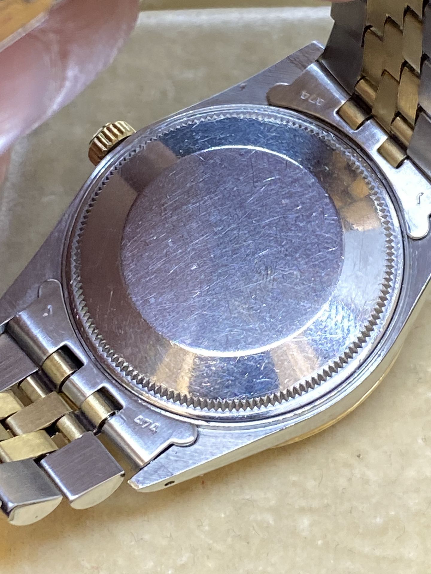 36mm STEEL & GOLD ROLEX WATCH - JUBILEE BRACELET - Image 7 of 8