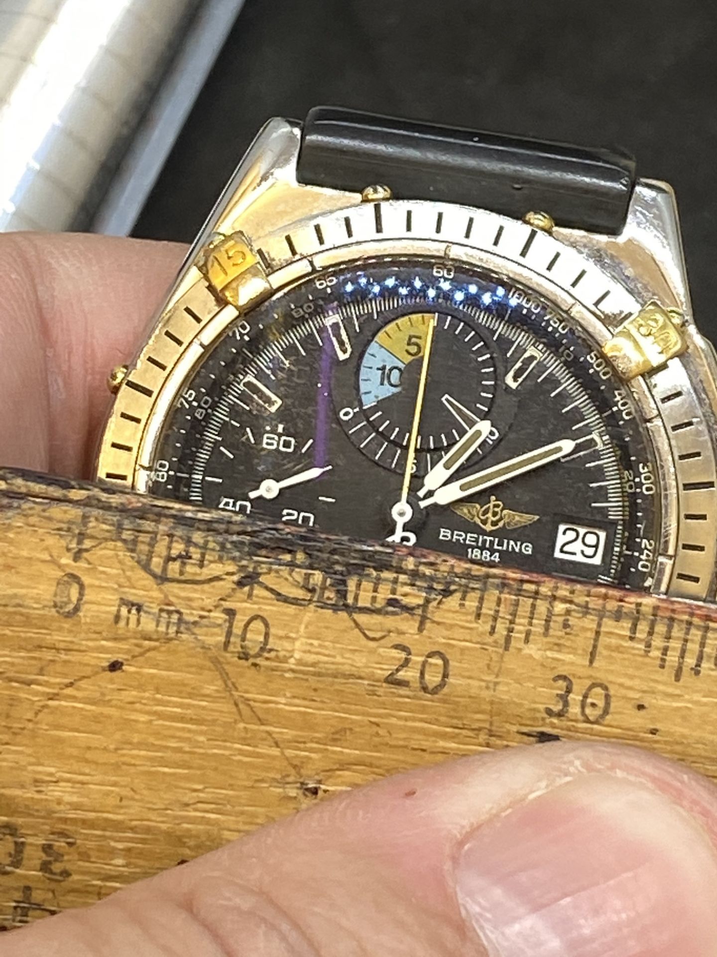 BREITLING STEEL & GOLD GENTS WATCH - Image 13 of 14