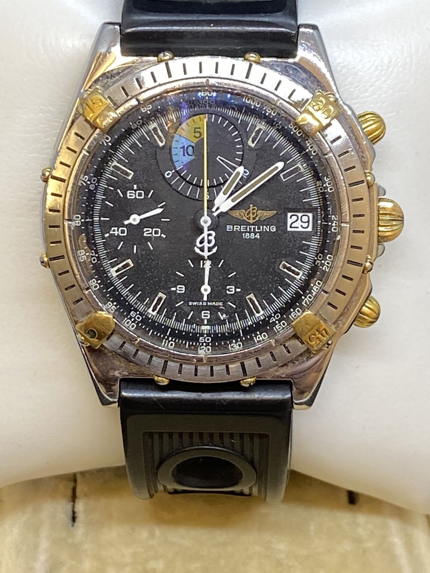 BREITLING STEEL & GOLD GENTS WATCH - Image 2 of 14
