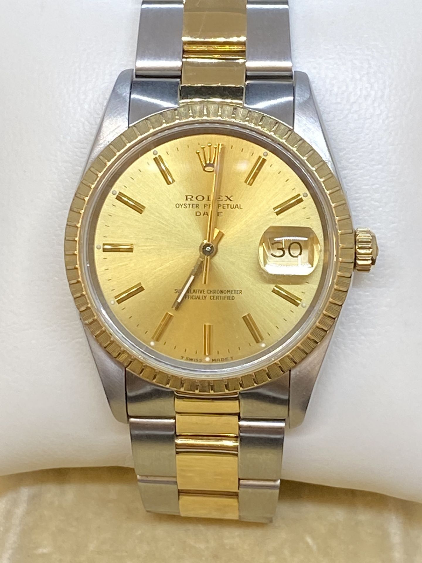 36mm ROLEX STEEL & GOLD WATCH