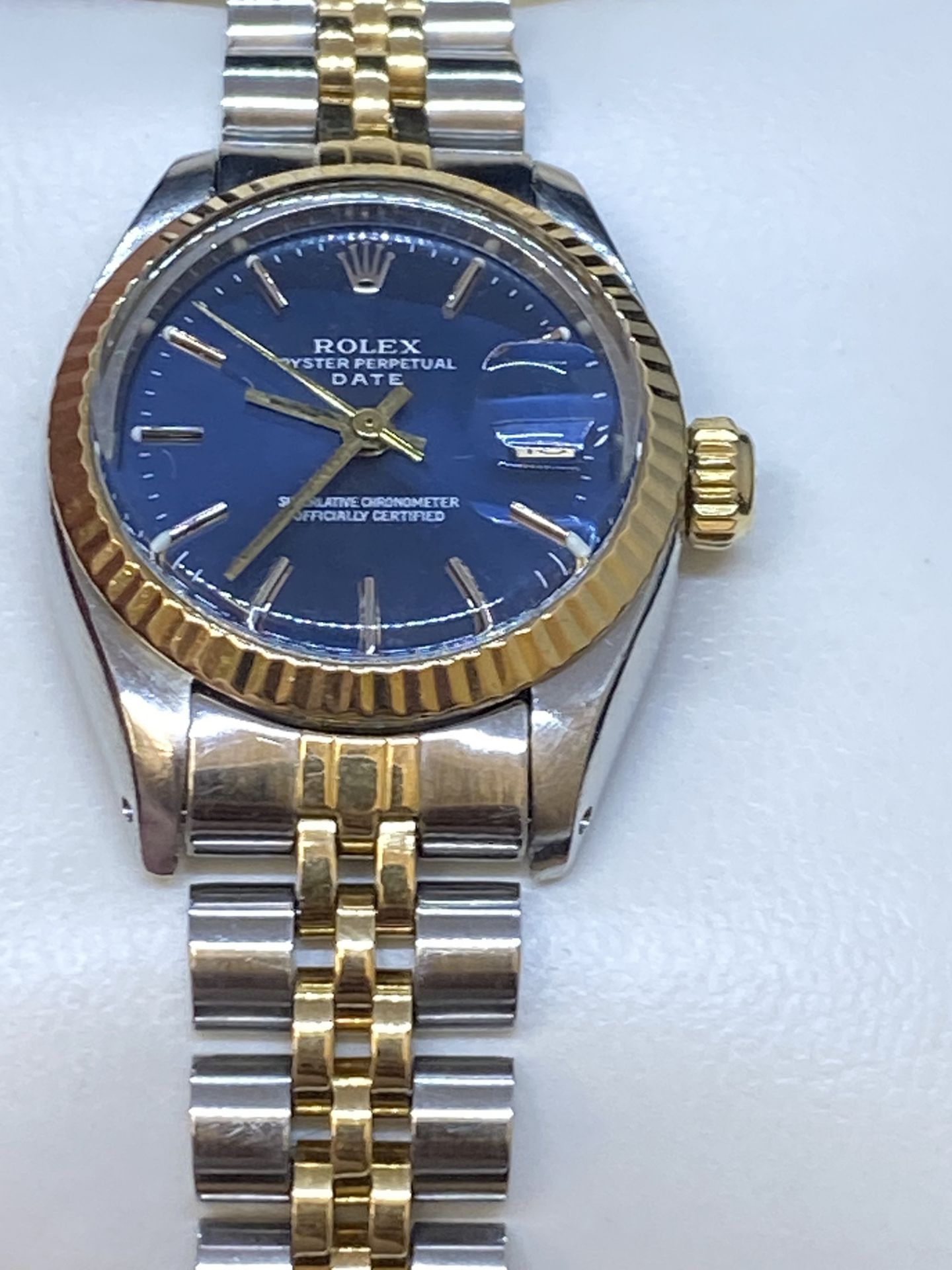 LADIES STEEL & GOLD ROLEX WATCH - Image 2 of 5