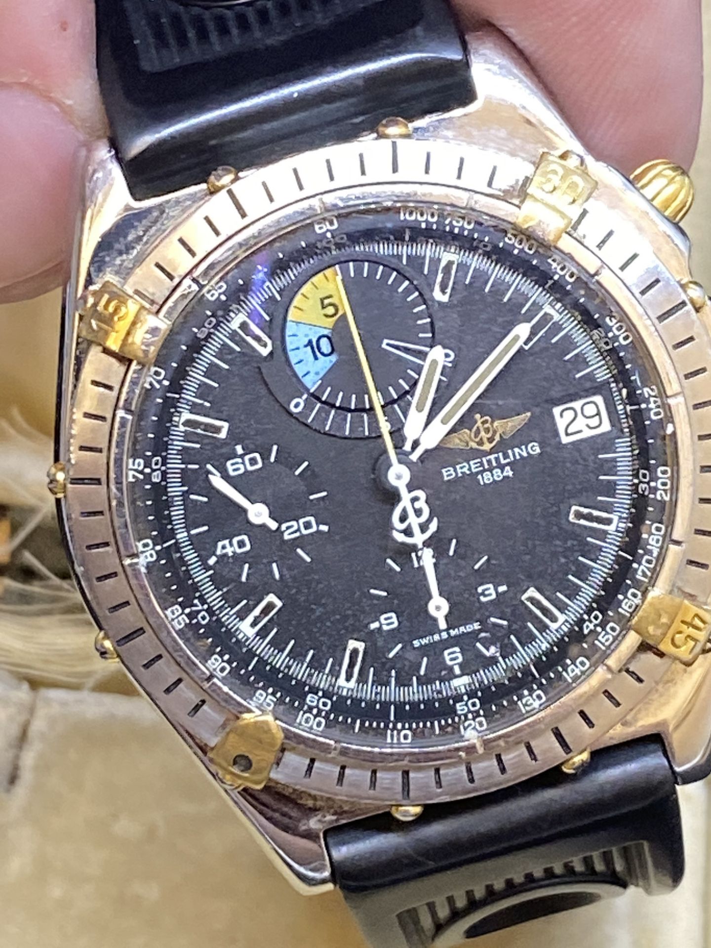 BREITLING STEEL & GOLD GENTS WATCH - Image 10 of 14