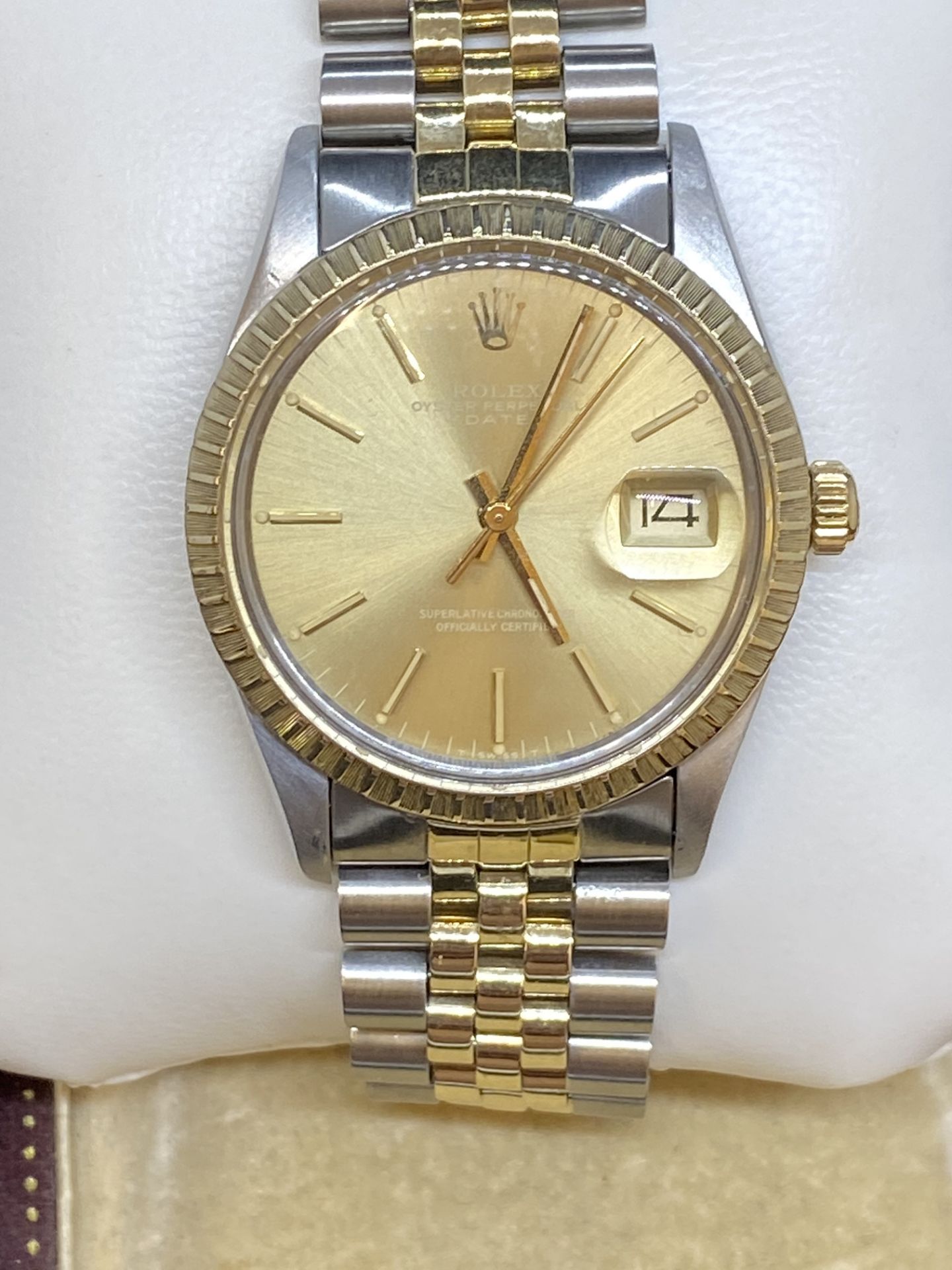 36mm STEEL & GOLD ROLEX WATCH - JUBILEE BRACELET