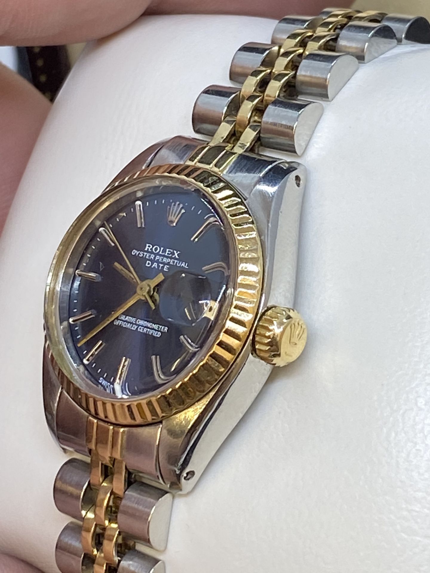 LADIES STEEL & GOLD ROLEX WATCH - Image 3 of 5